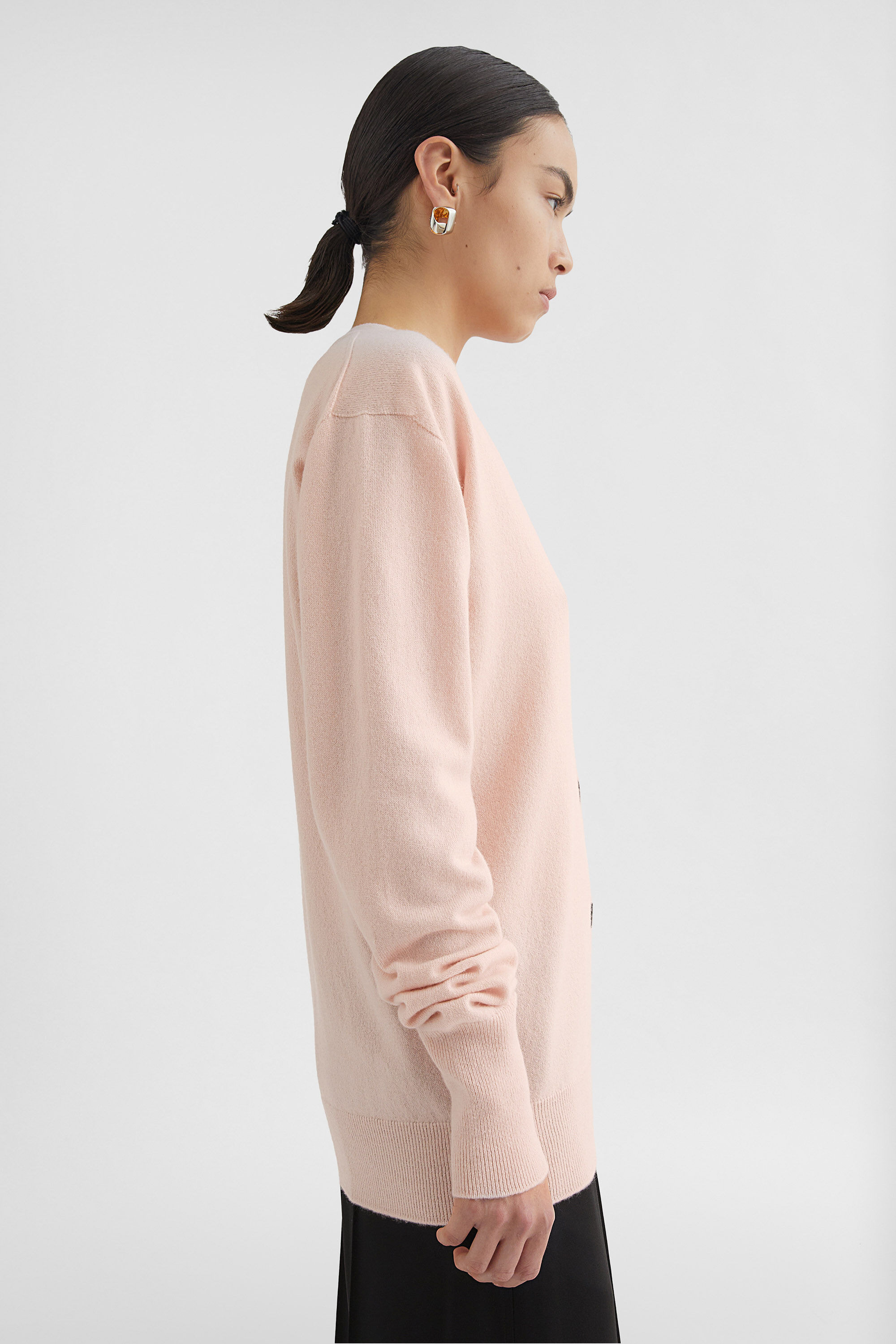 V-Neck Cardigan - 5