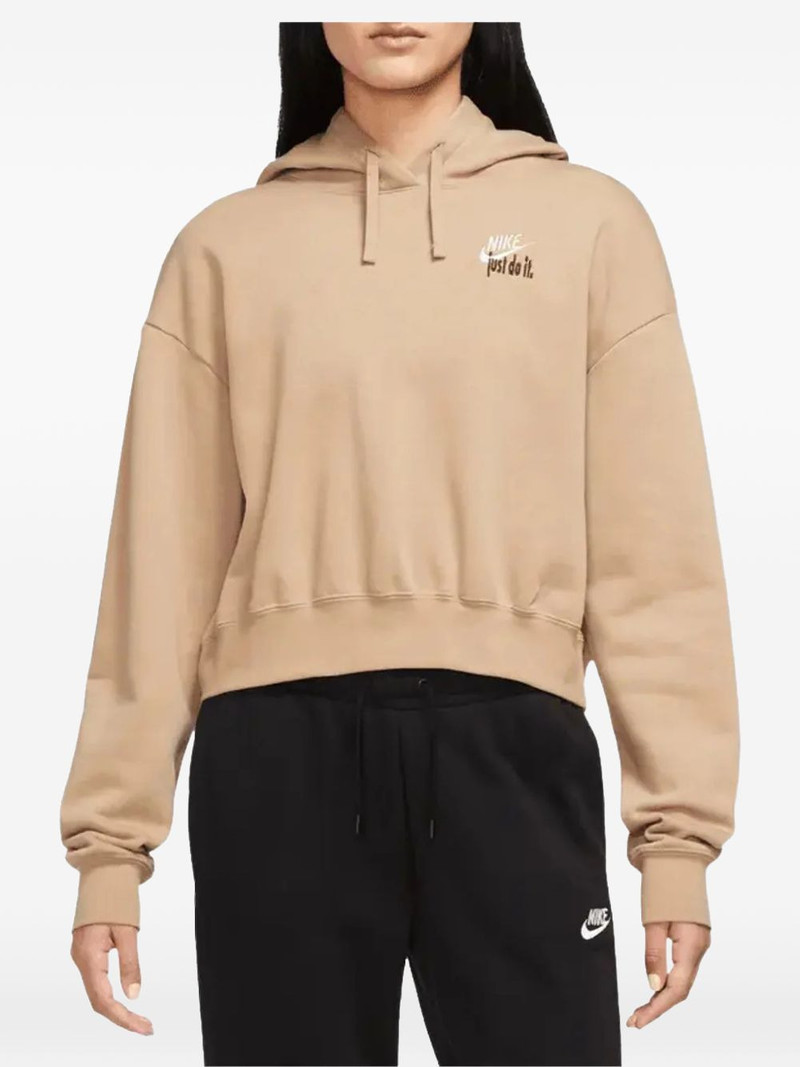 oversized cropped pullover hoodie 1