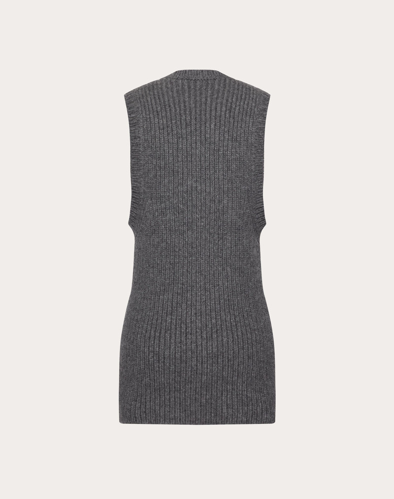 Valentino EMBROIDERED WOOL TOP outlook