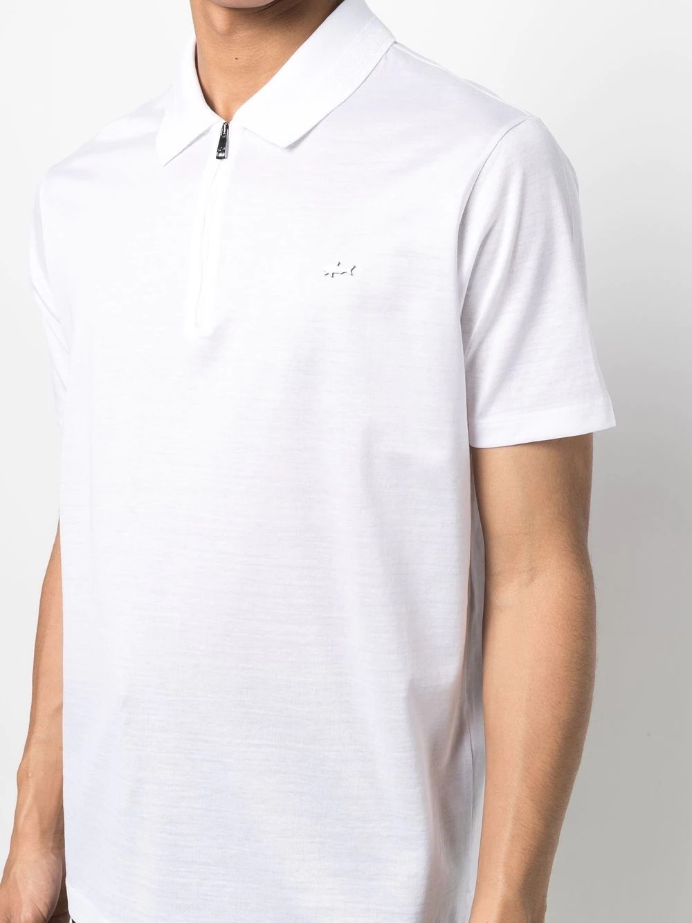 zip-fastening polo shirt - 5