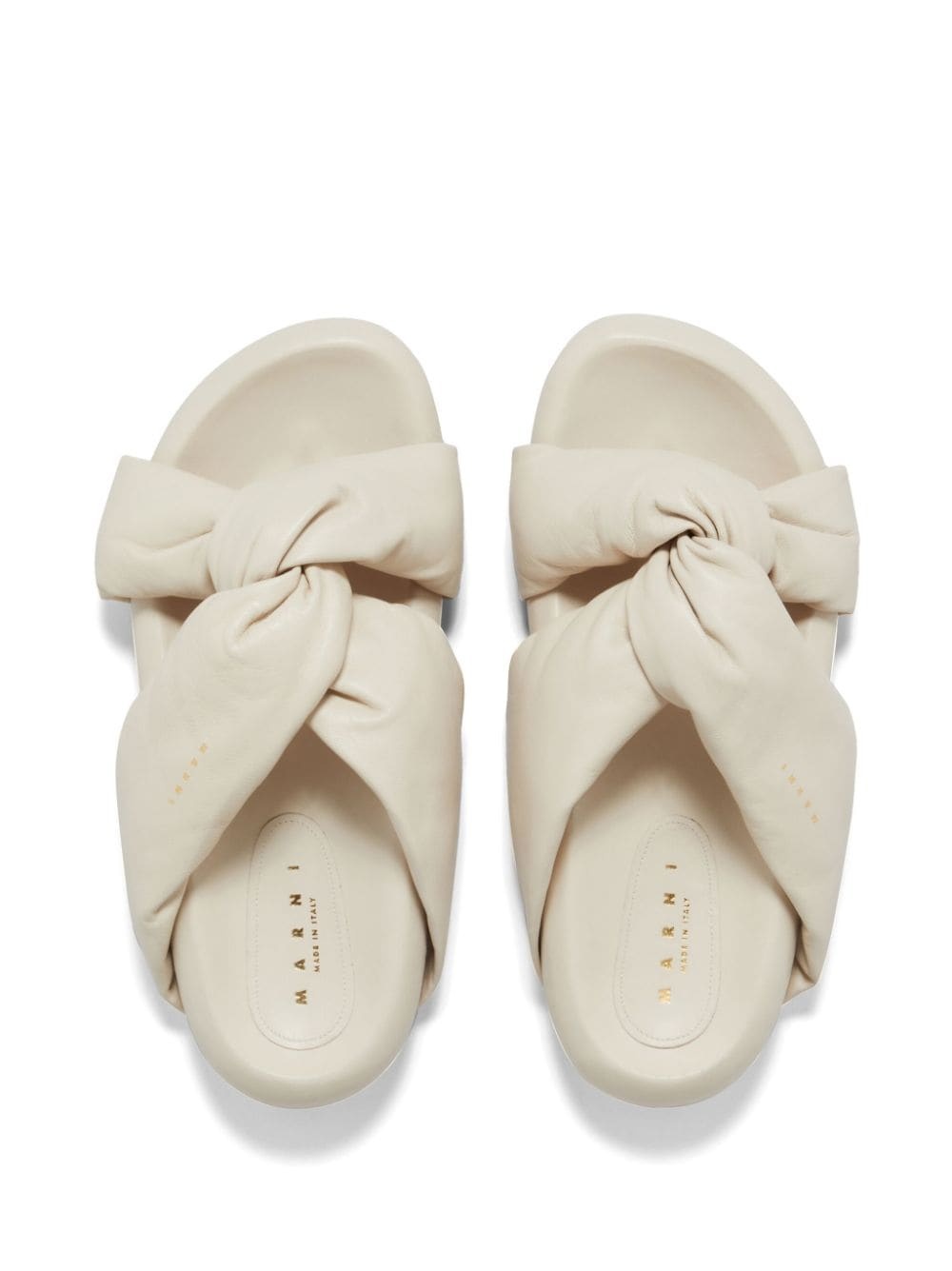 twist-detail leather sandals - 4