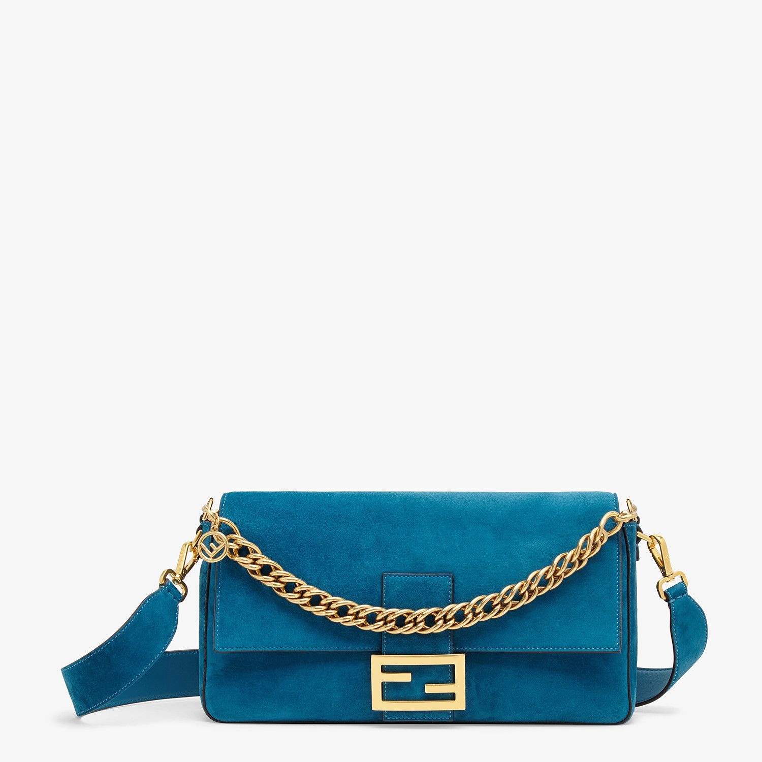 Light blue suede bag - 1