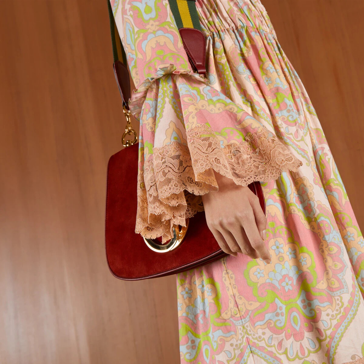 Floral print cotton muslin dress - 5