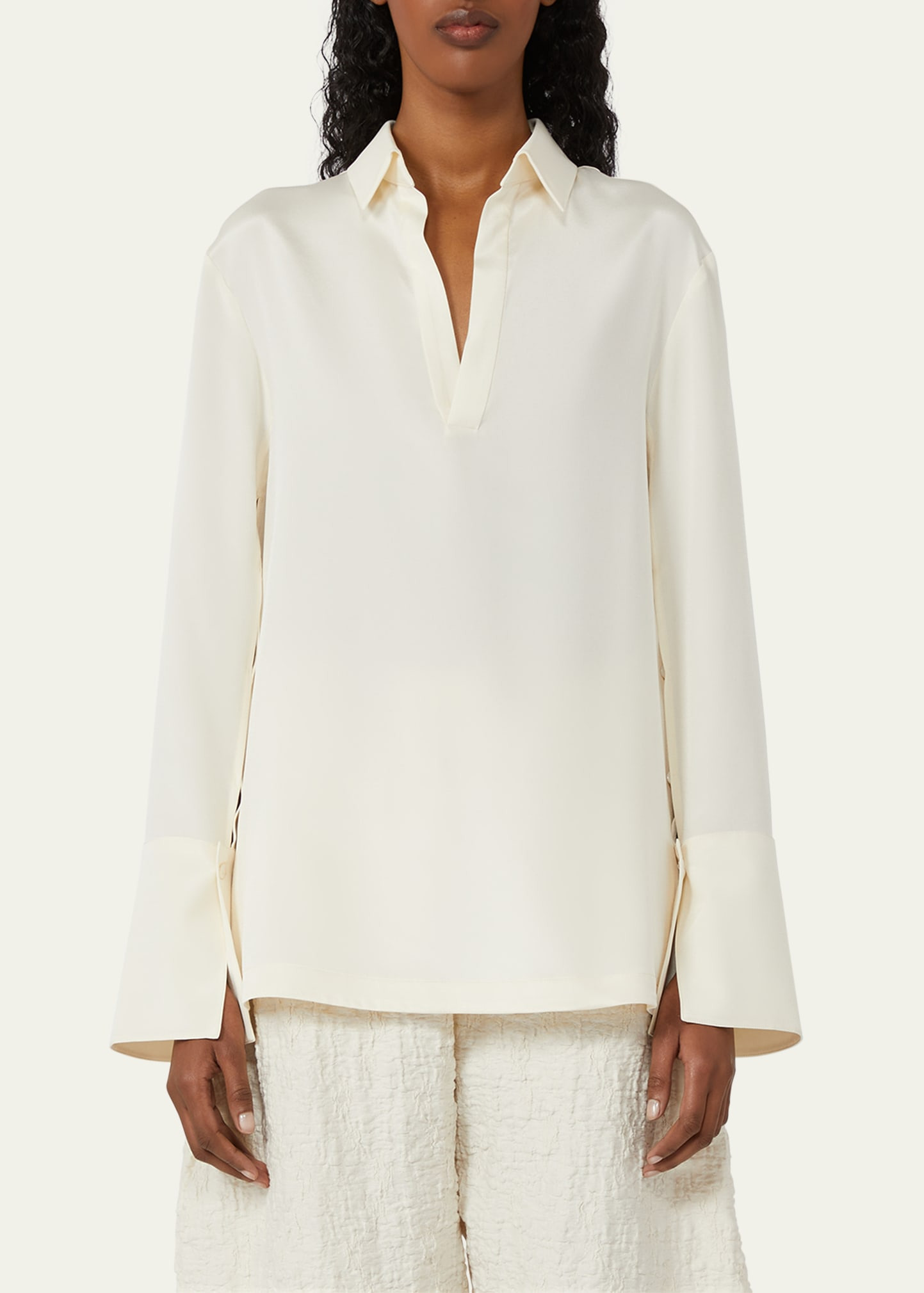 Dover Silk Stretch Collared Shirt - 4