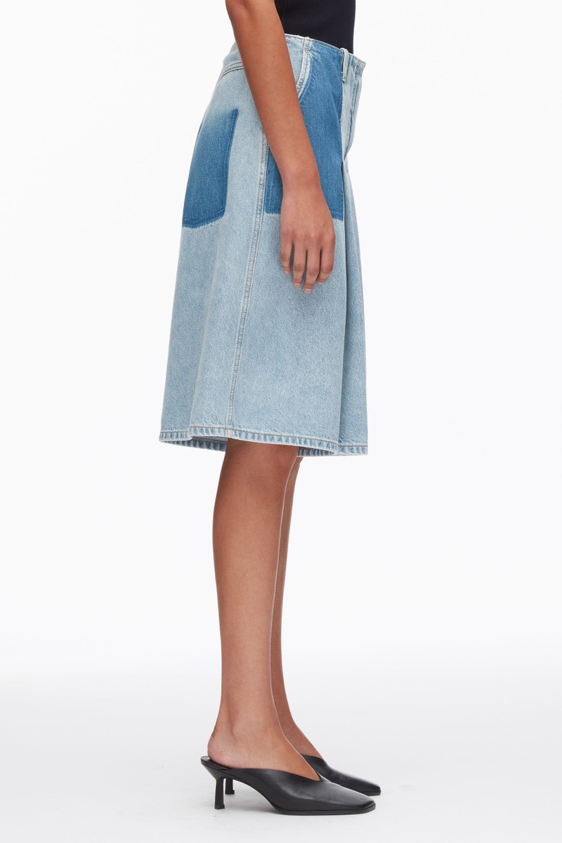 Ghost Patch Lightweight Denim Bermuda Shorts 4