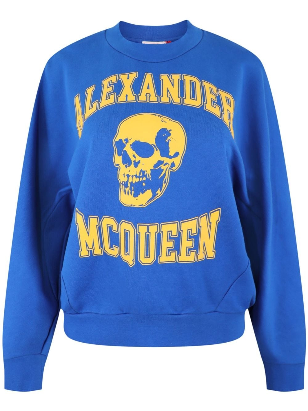 skull-print crew-neck sweatshirt - 1