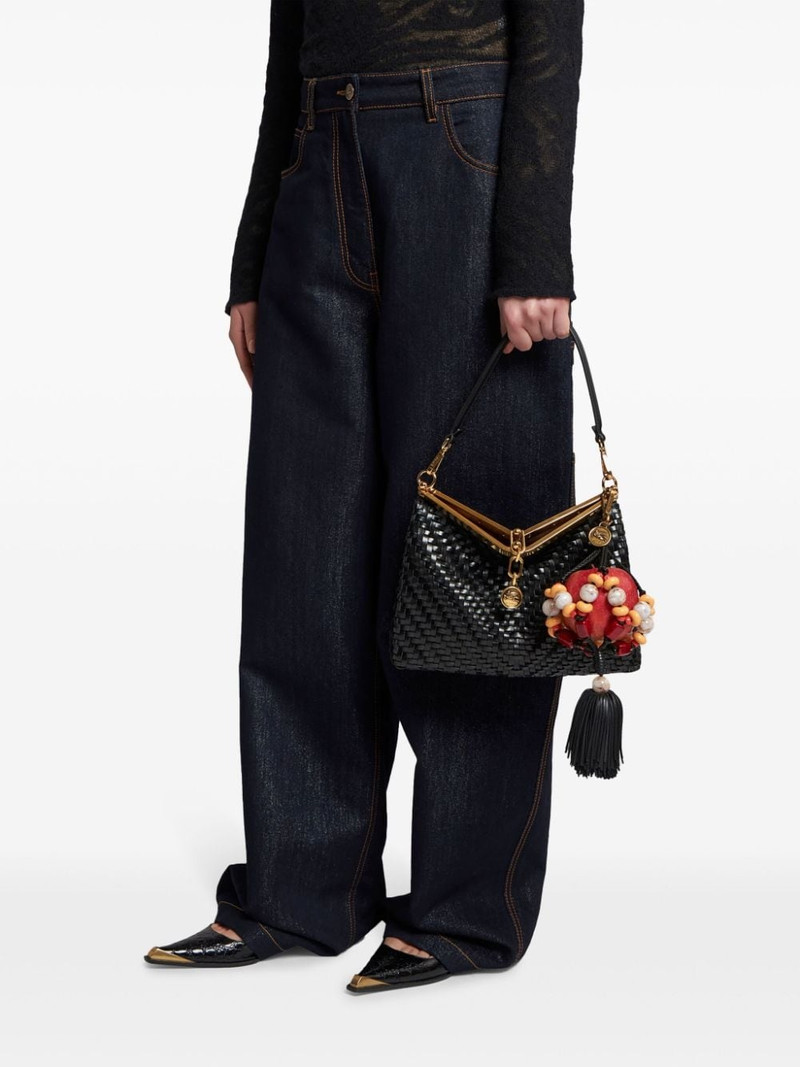 apple-tassel leather charm 4