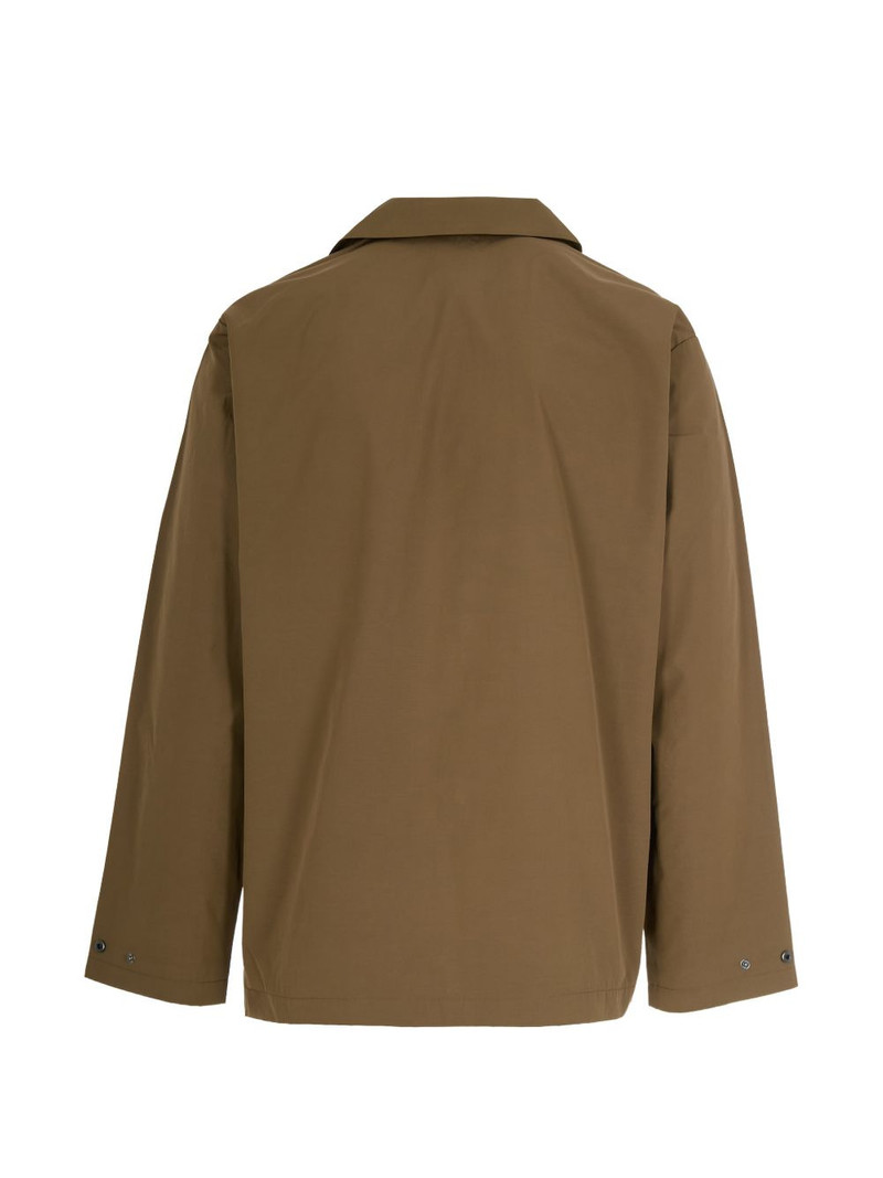 A.P.C. buttoned logo-detail shirt jacket outlook