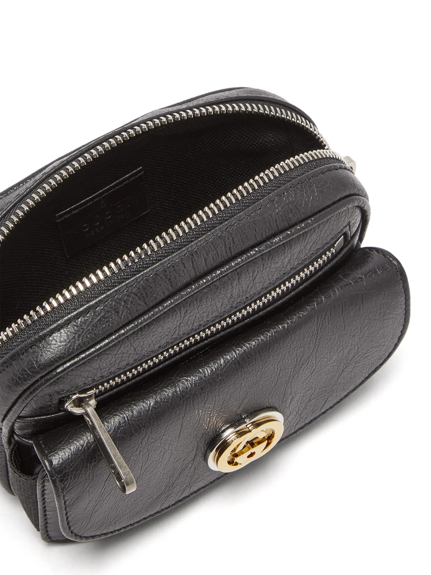 Morpheus cracked-leather belt bag - 6