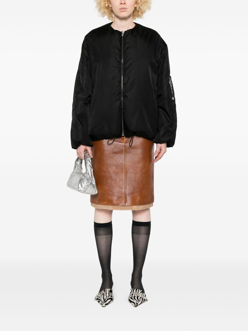 N°21 balloon-shape zip-front bomber jacket outlook