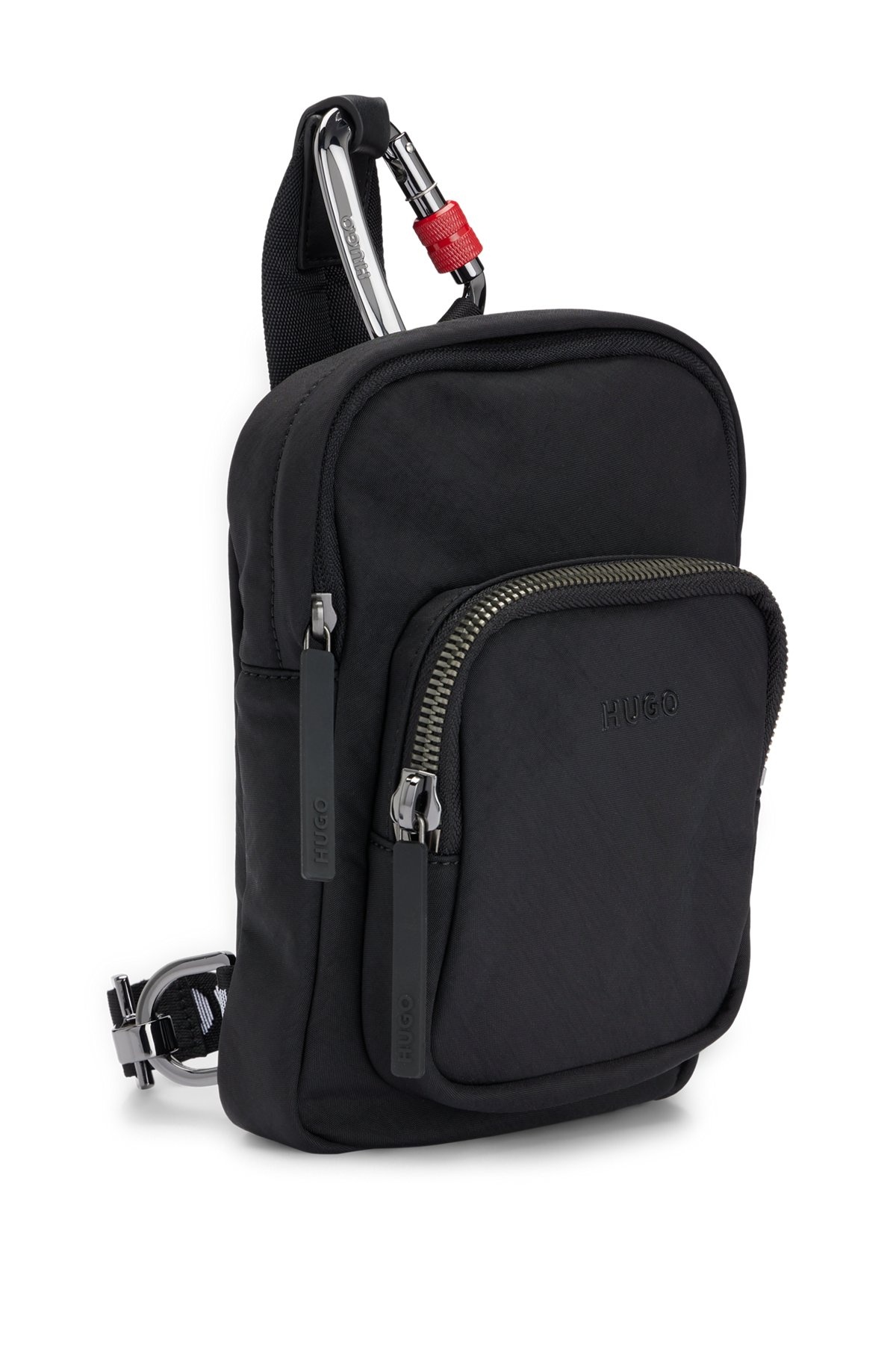 REPORTER BAG WITH CARABINER HOOK AND BRANDED STRAP - 5
