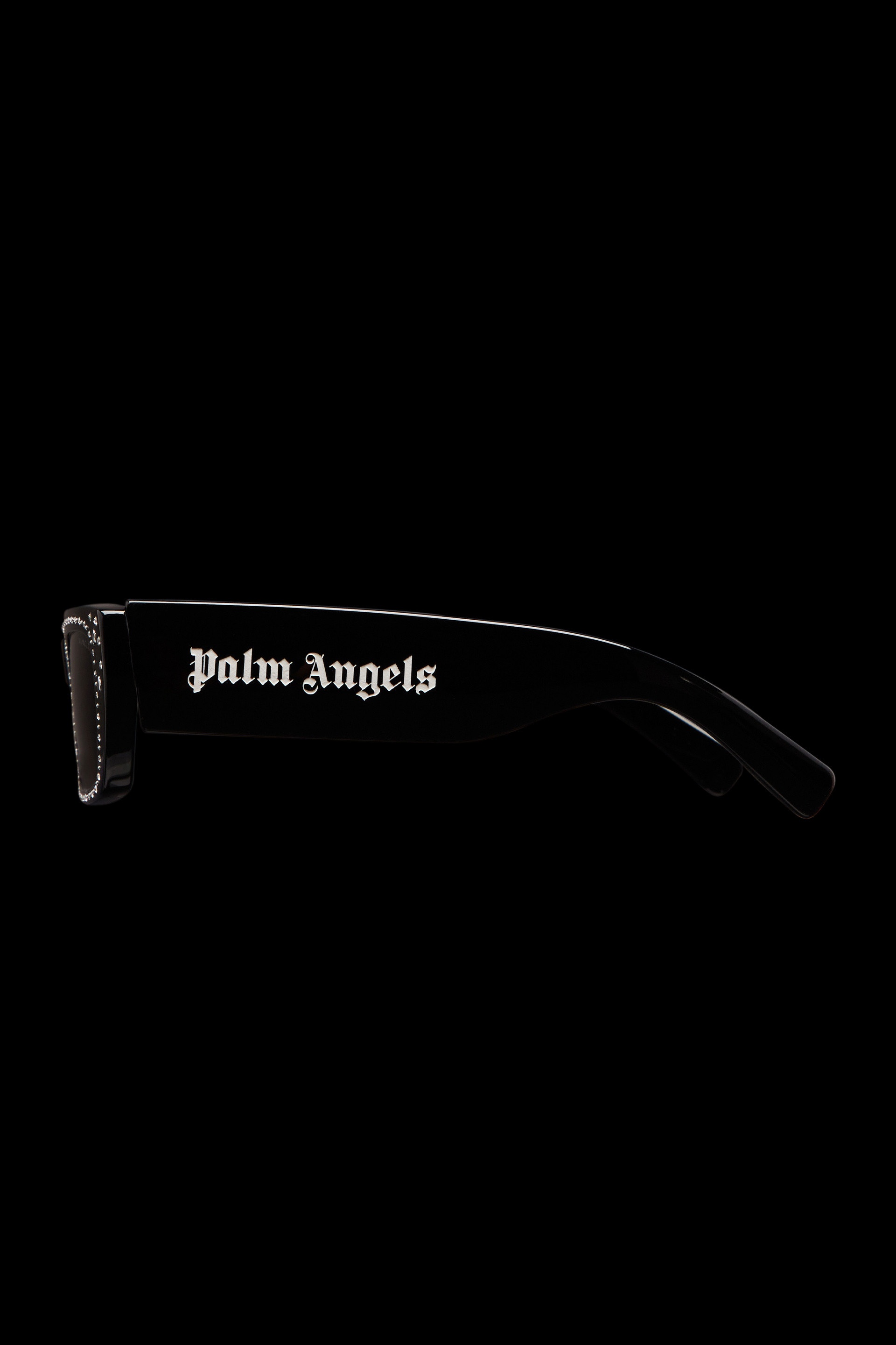 Crystal-Encrusted Rectangular Sunglasses - 3