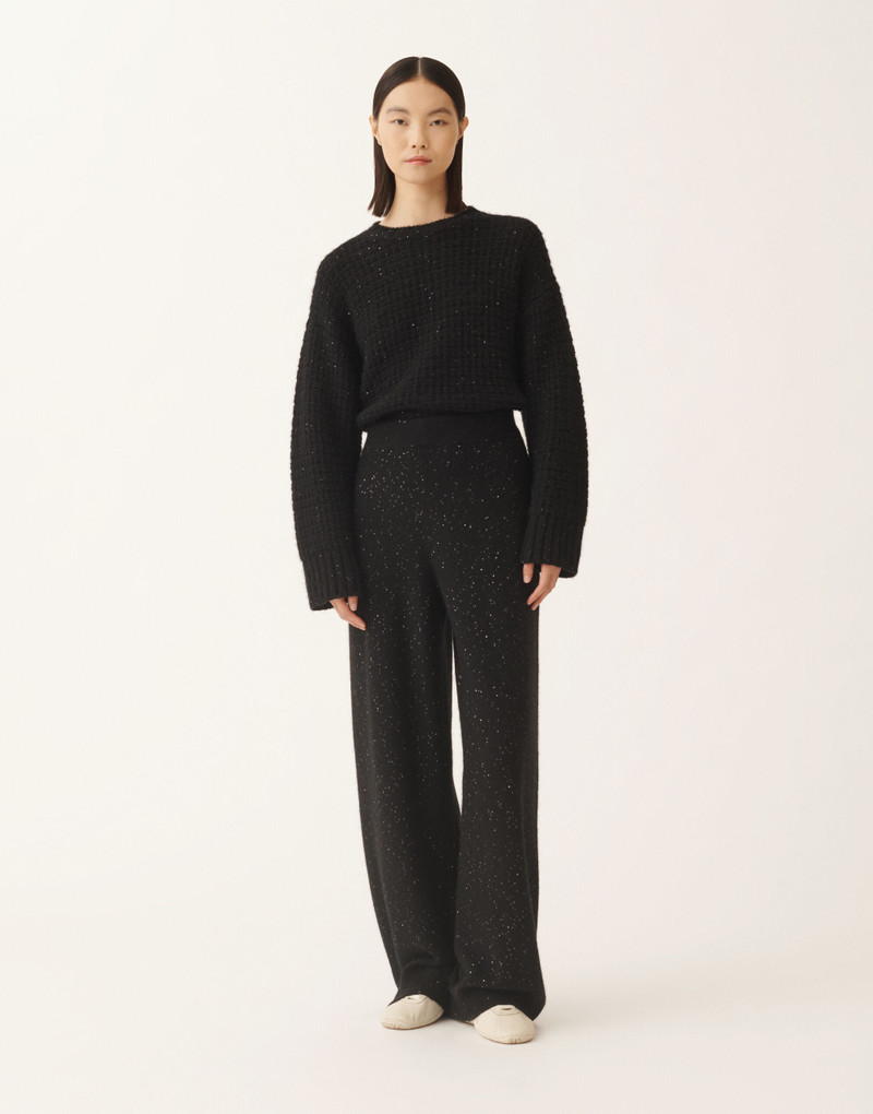 Wool and silk trousers with sequins 3