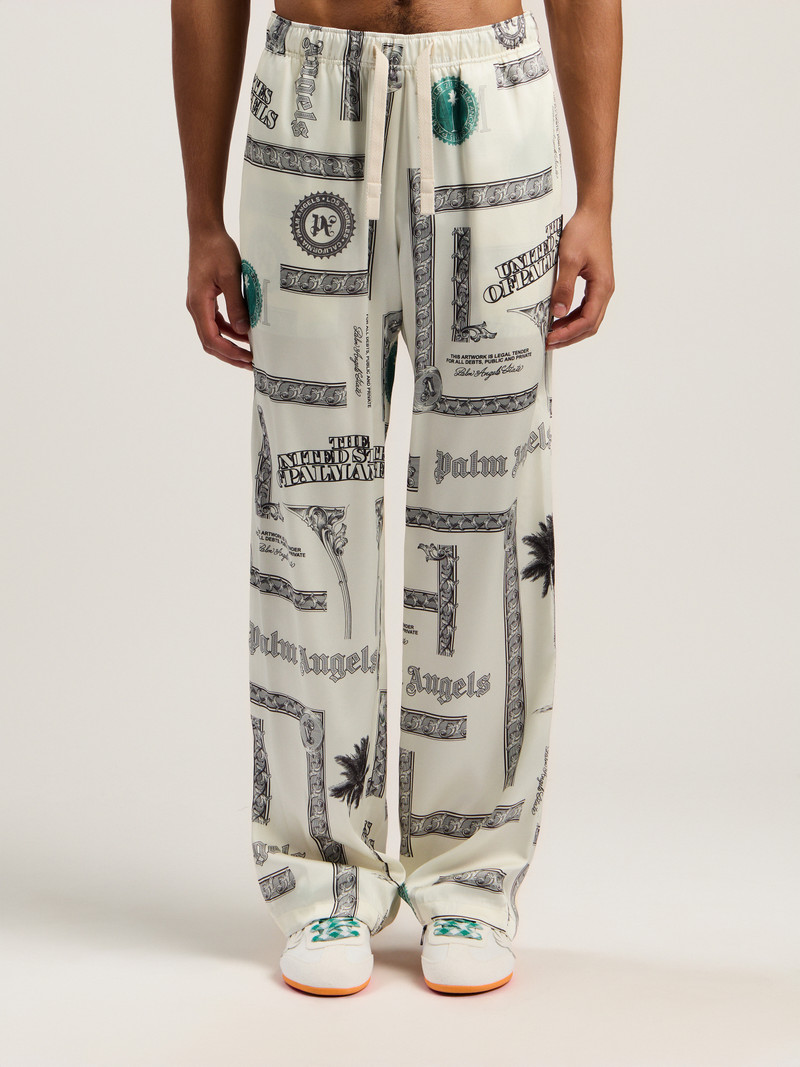 Dollar Print Wide-Leg Pants 3