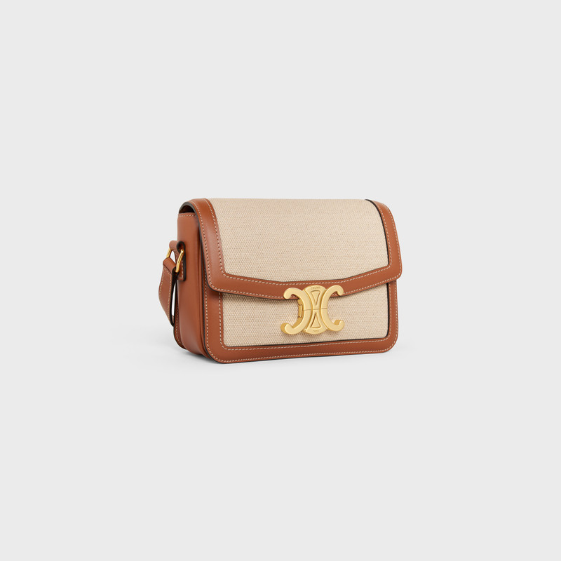 CELINE TEXTILE 및 CALFSKIN의 십대 Triomphe 가방 outlook