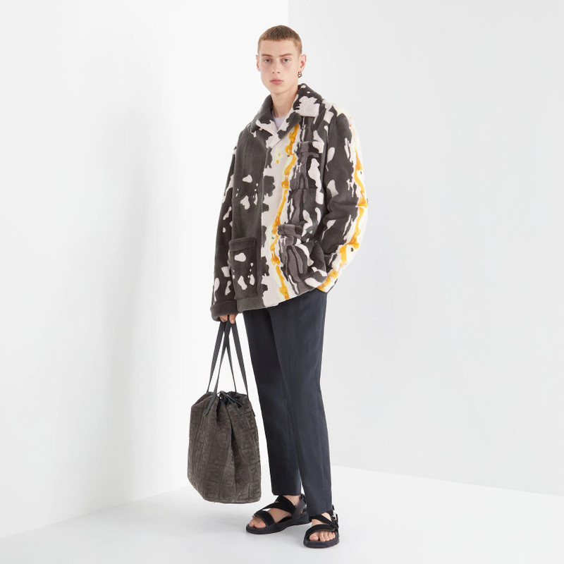 FENDI Dark gray suede bag outlook
