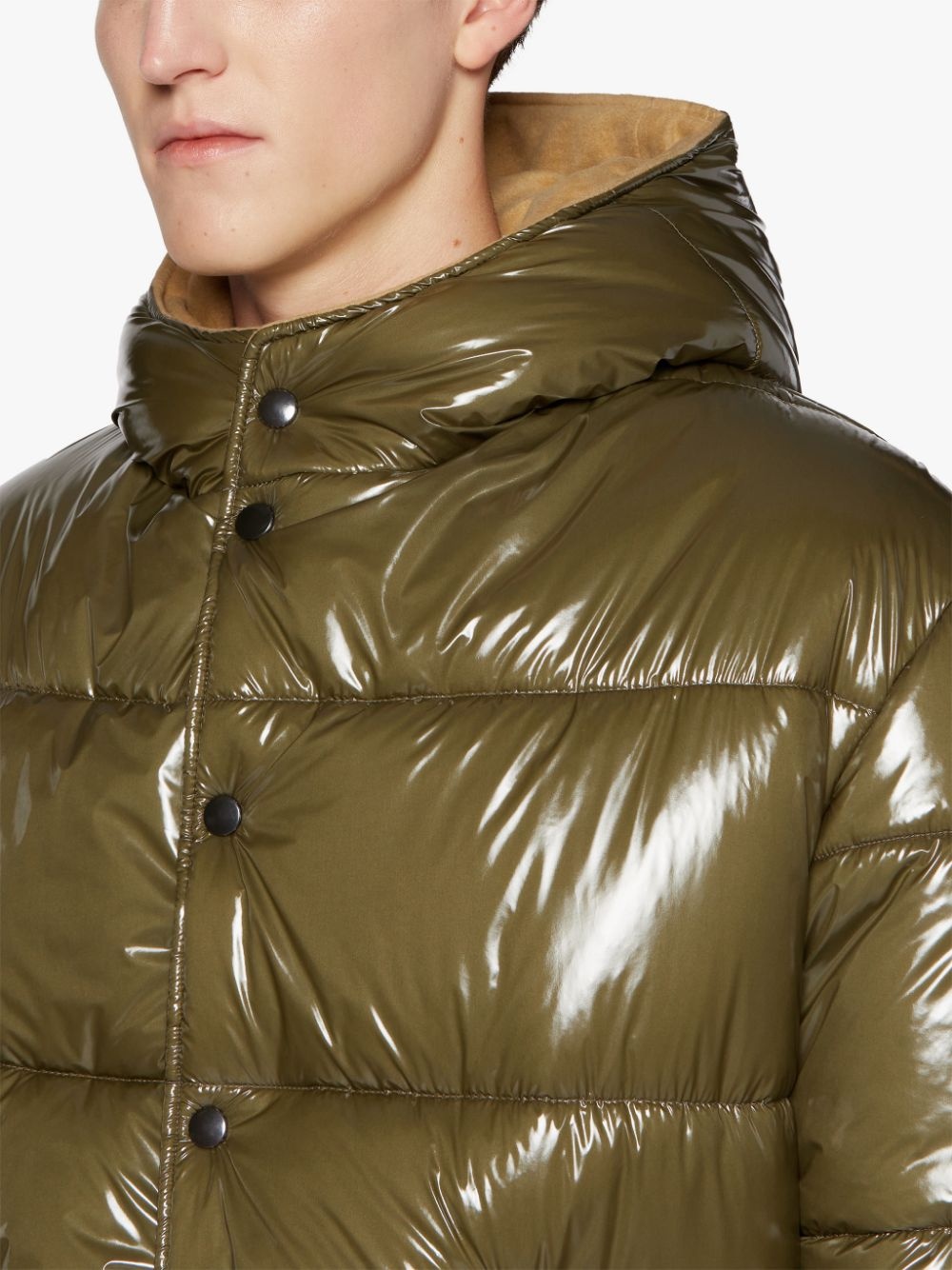OSAKA KHAKI NYLON PUFFER JACKET | GQF-306 - 5