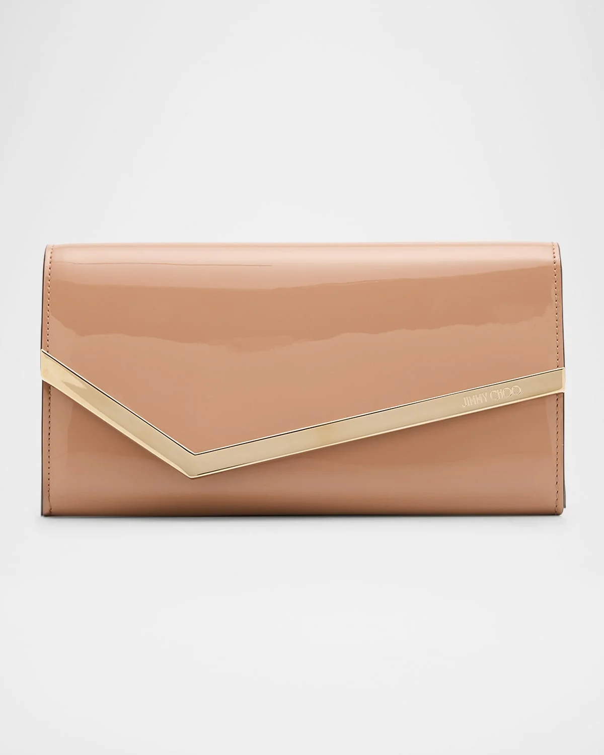 Emmie Patent Leather Bar Flap Clutch Bag - 1