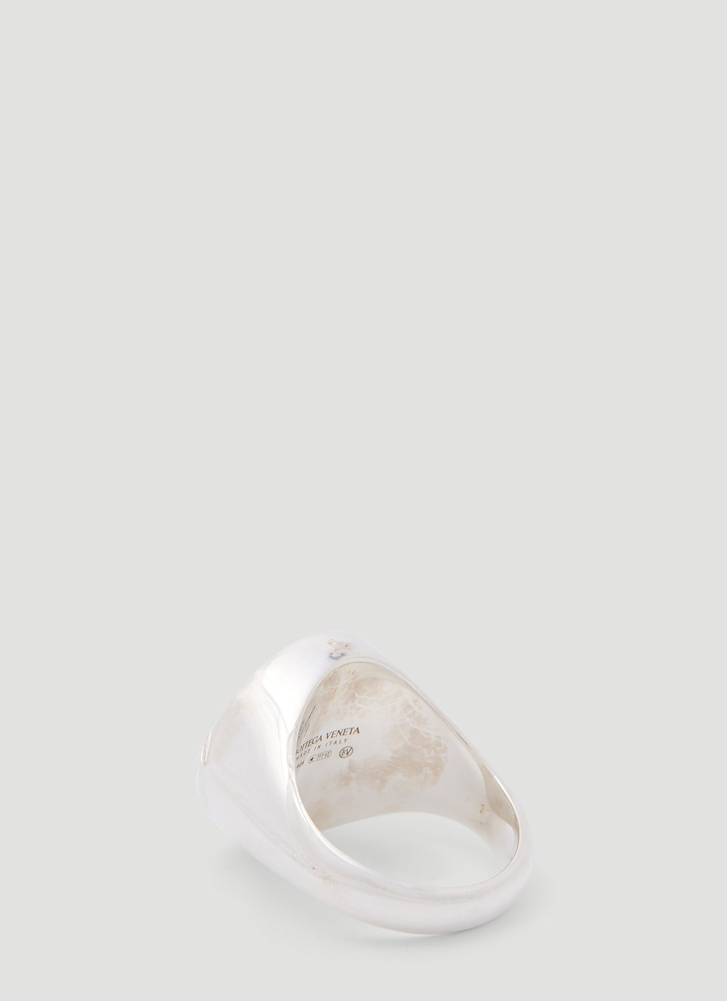 Bottega Veneta Men Sterling Silver Ring - 6