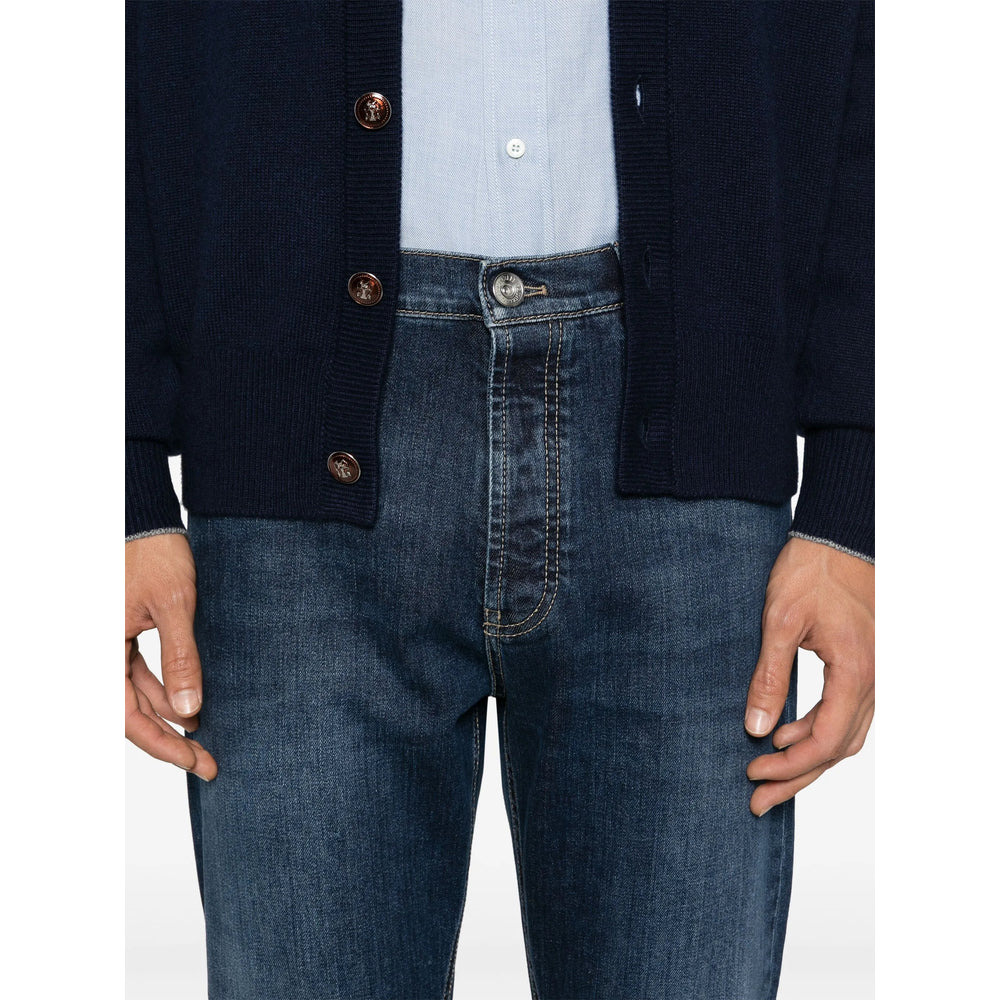 Brunello Cucinelli Blue Denim - Regular & Straight-Leg Jeans Men - 5