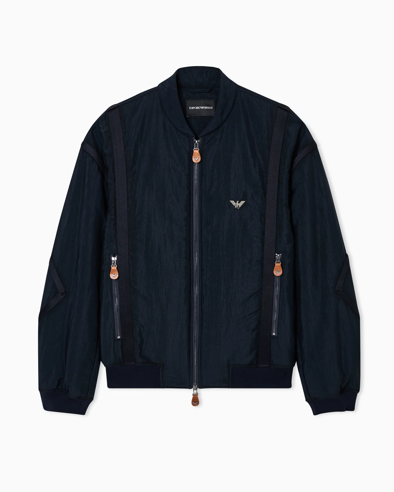 NYLON BOMBER JACKET WITH PASSEMENTERIE TAPE - 1