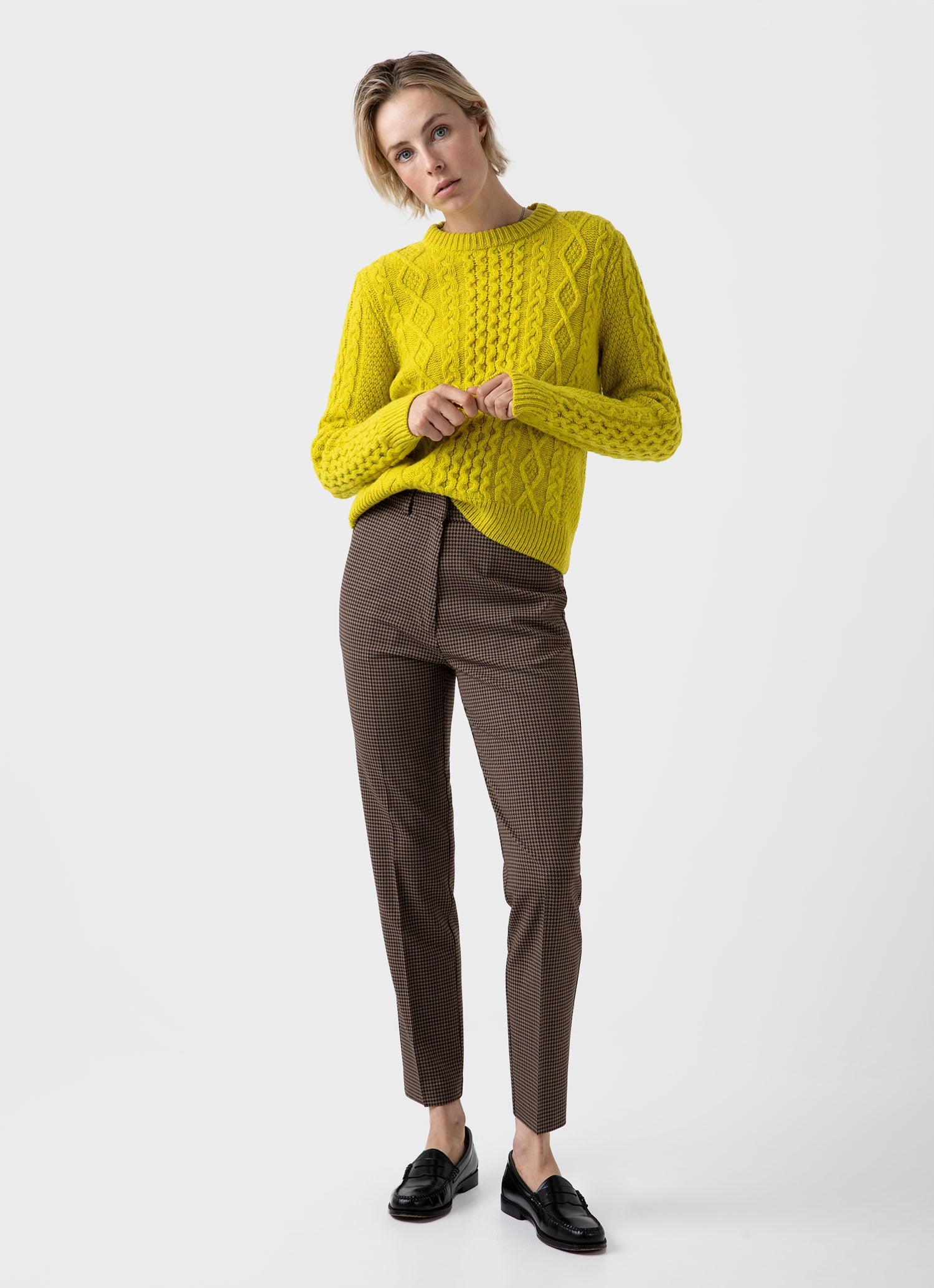 Edie Campbell Cable Jumper - 3