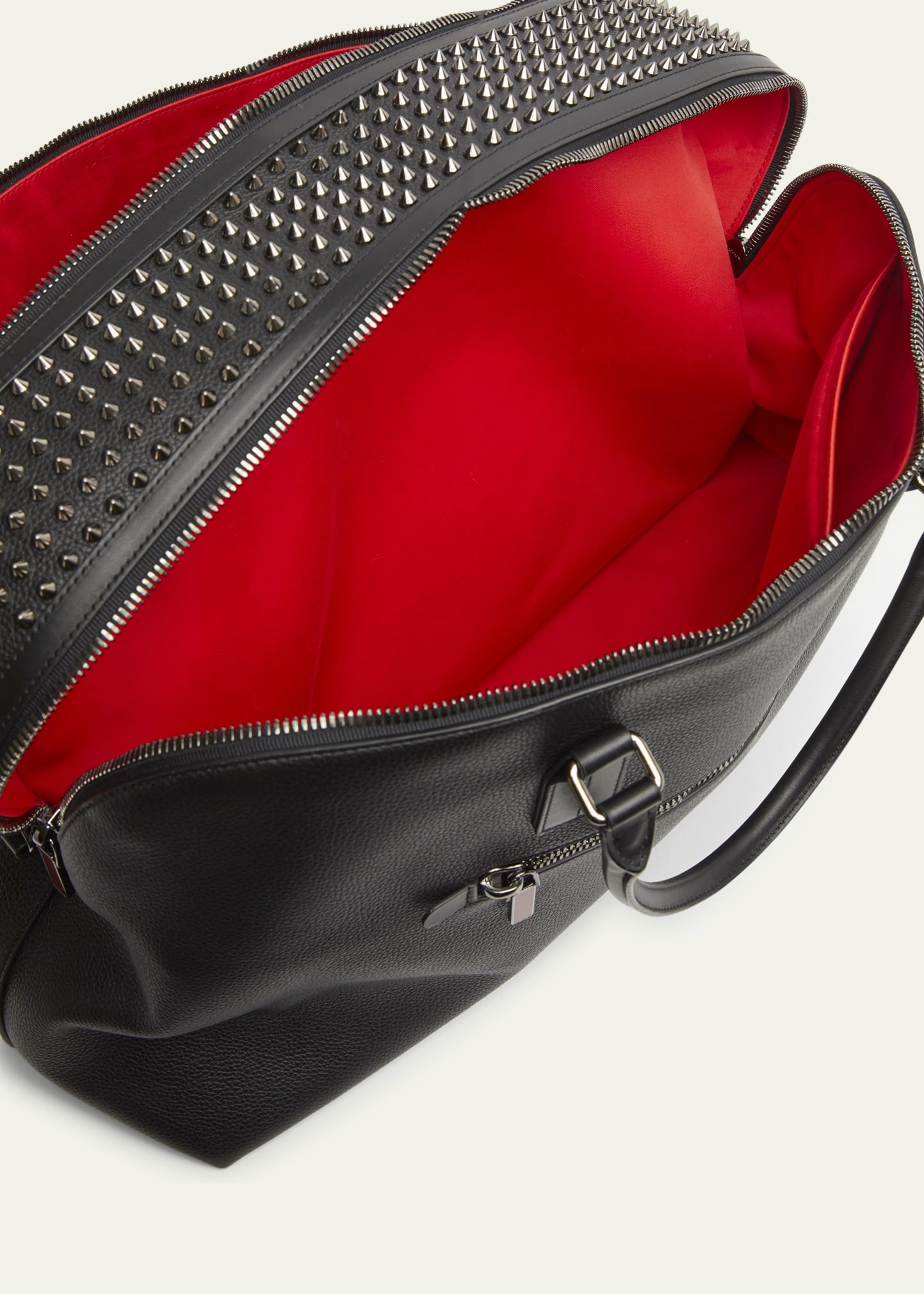 Men's Funky Leather Empire Spikes Weekender Bag - 3