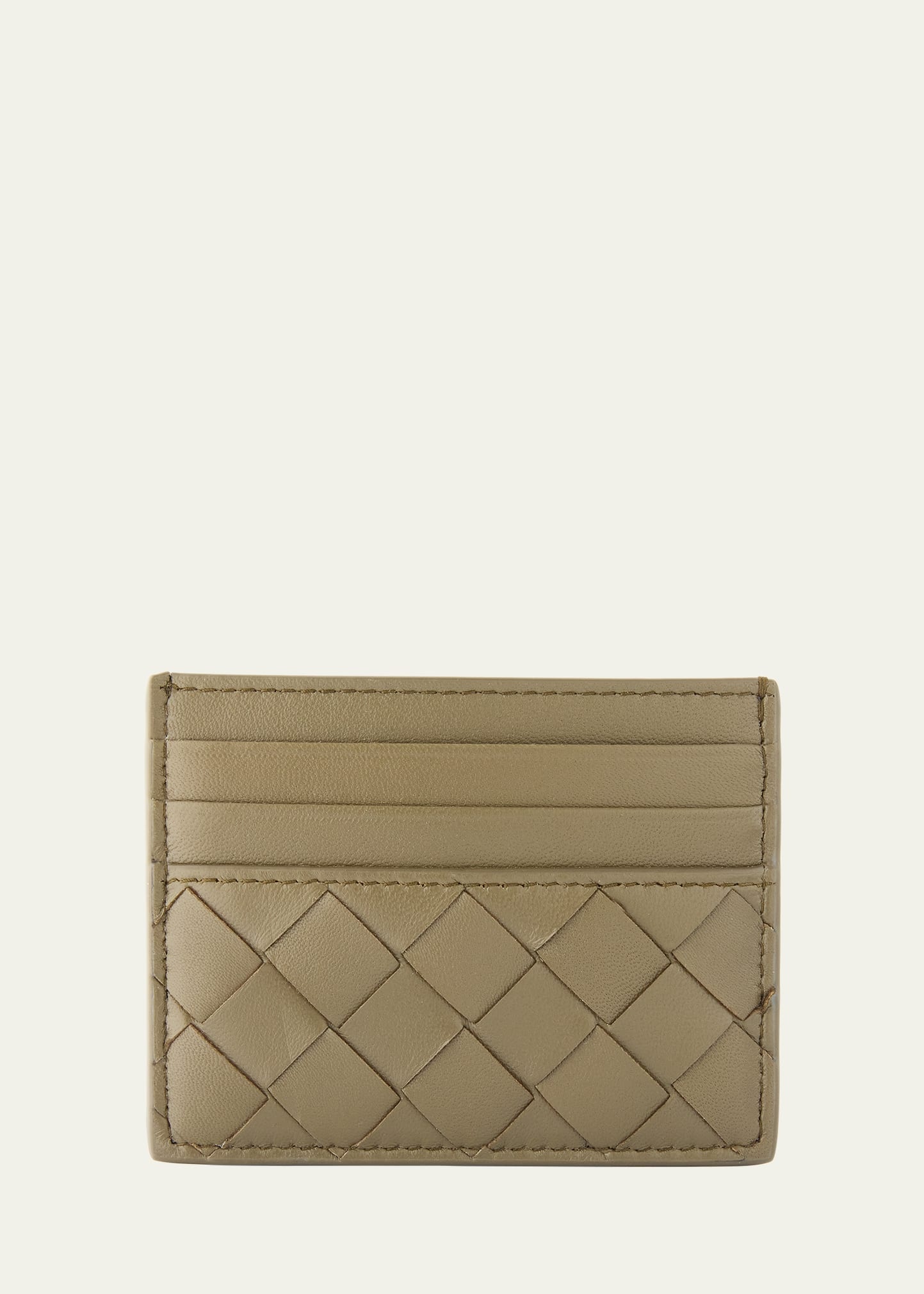 Intrecciato Leather Card Holder - 3