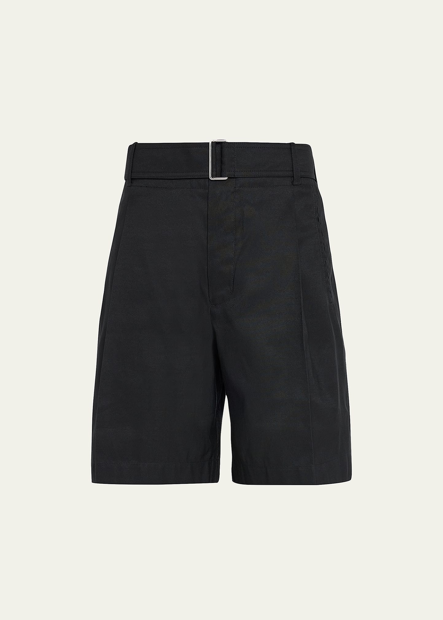 Men's Pleated Self-Belt Tailored Shorts - 2