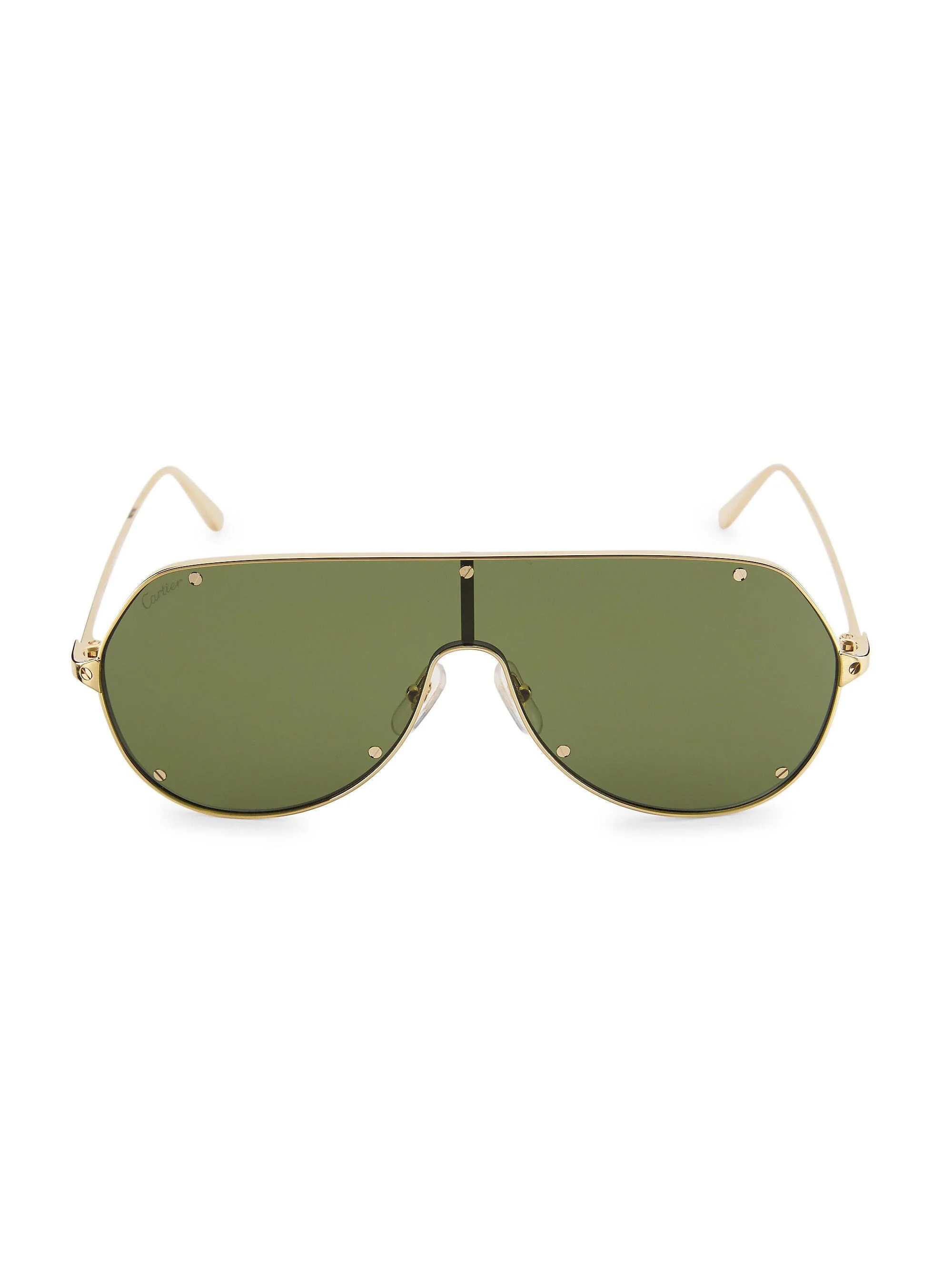 Men's Santos De Ct0324s-001 99MM Sunglasses - Gold Green - 1