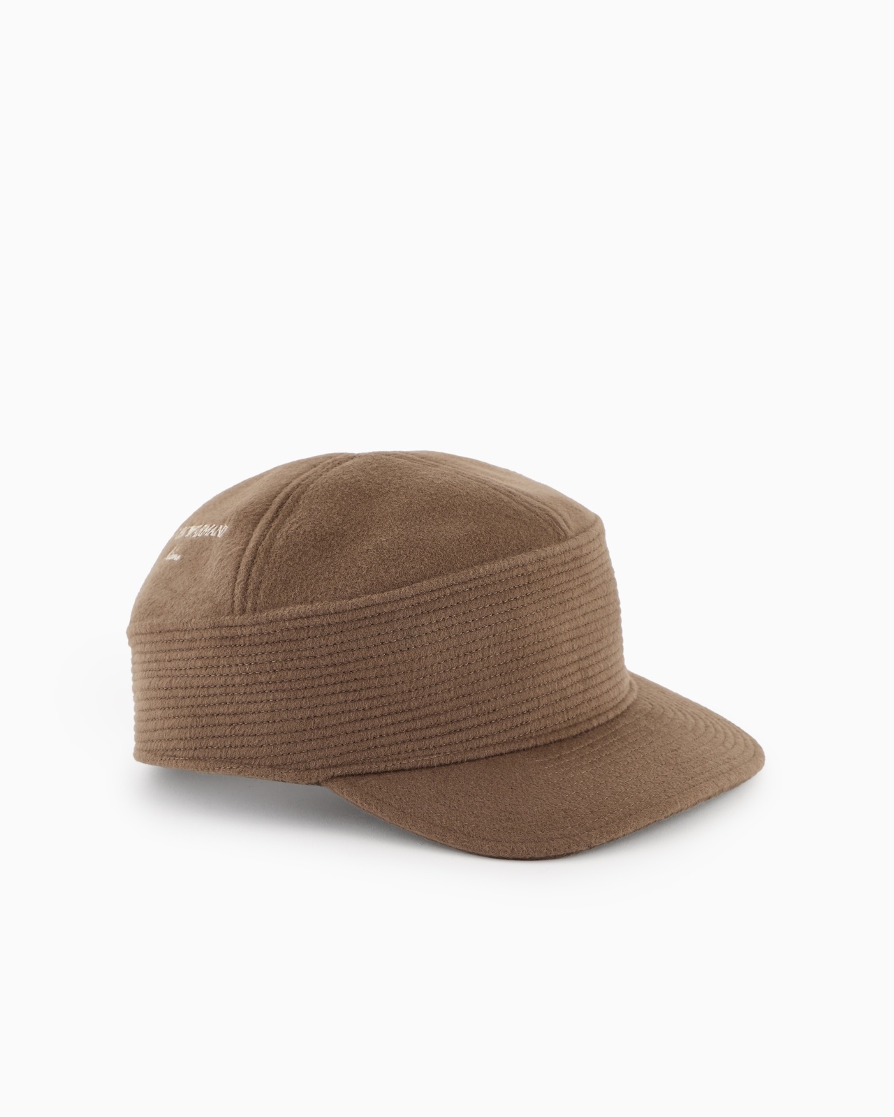 WOOL CLOTH HAT WITH LOGO EMBROIDERY - 1