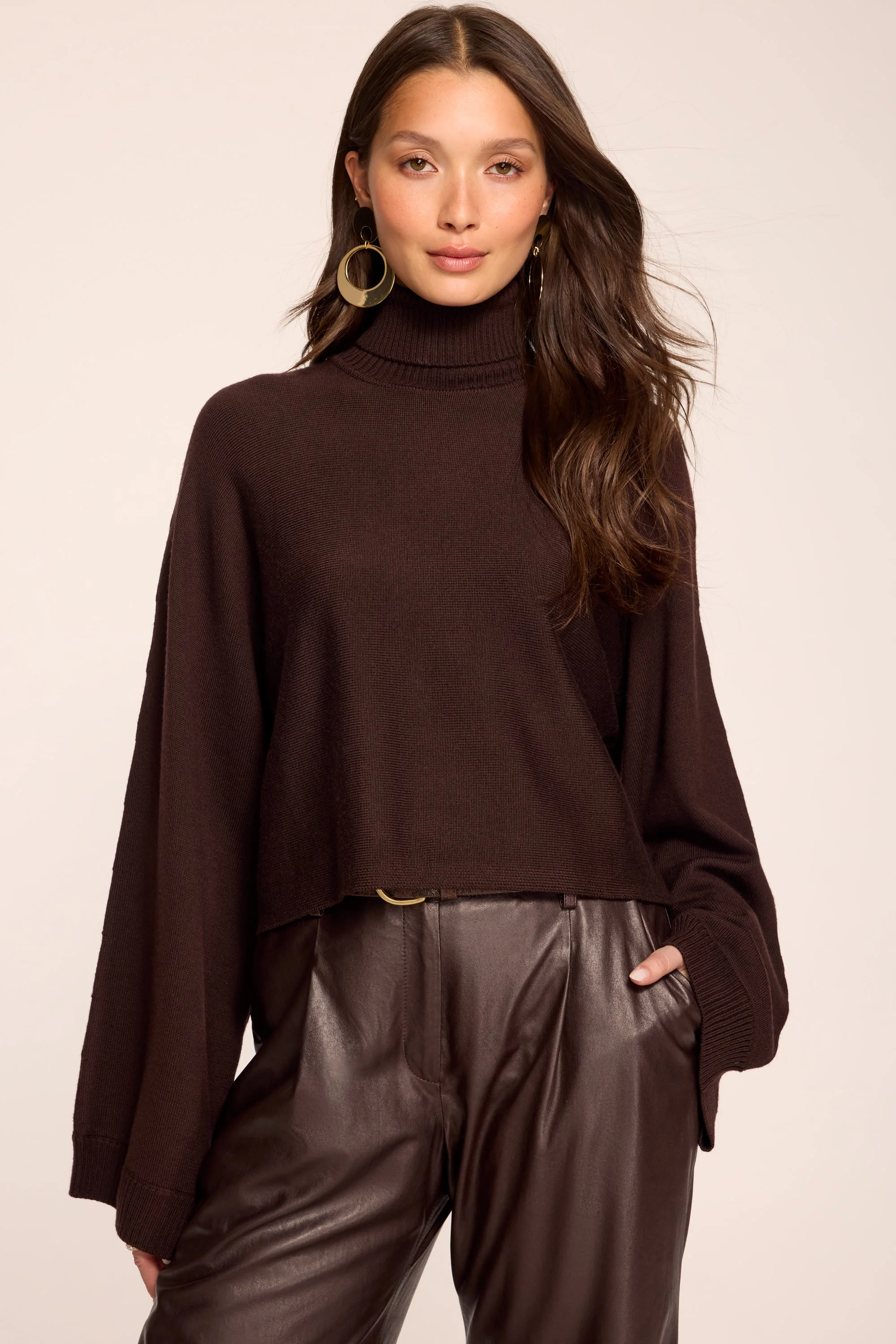 Aaliyah Luxury Wool Turtleneck Sweater - 1