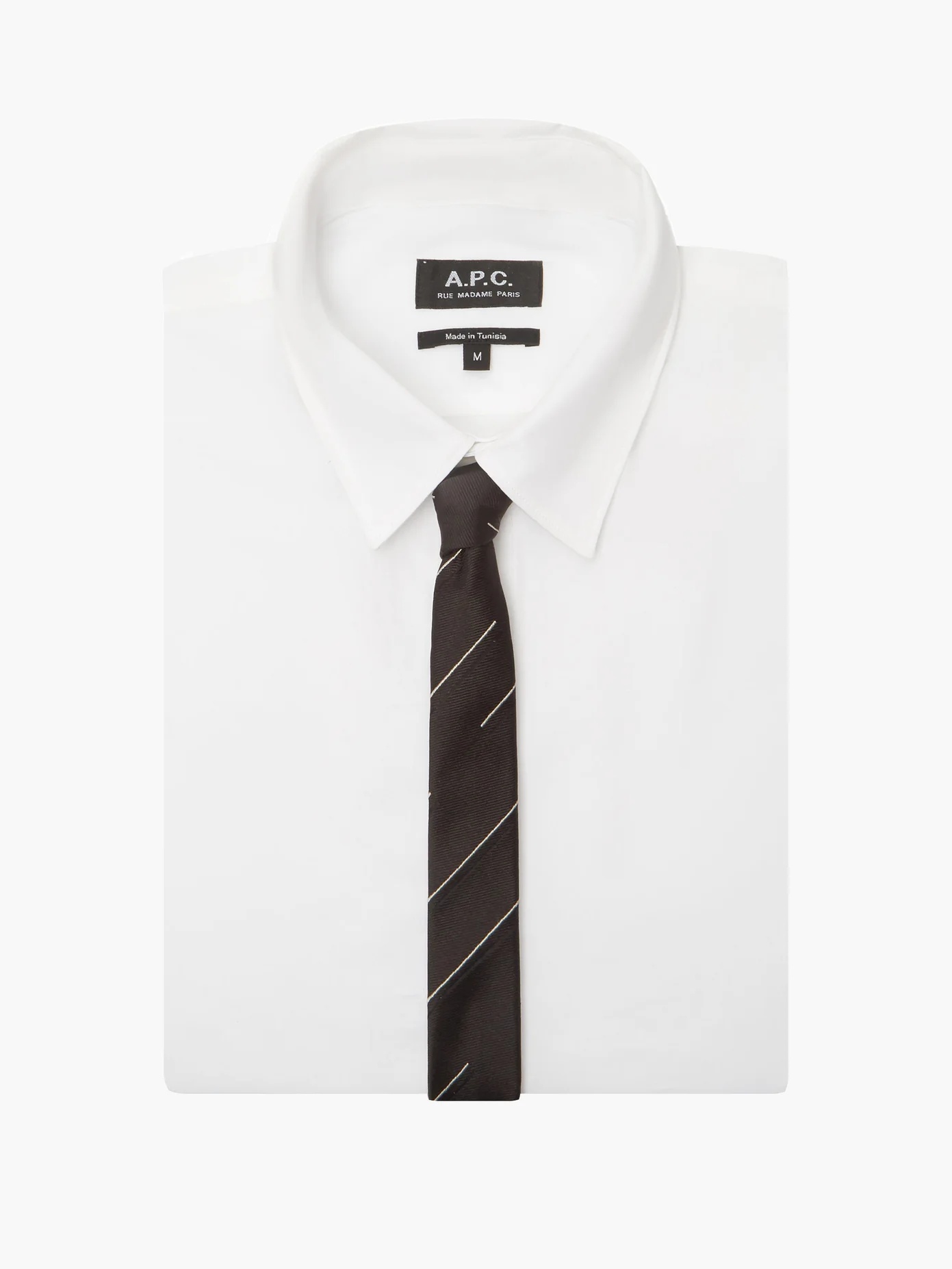 Broken-stripe silk-twill tie - 2