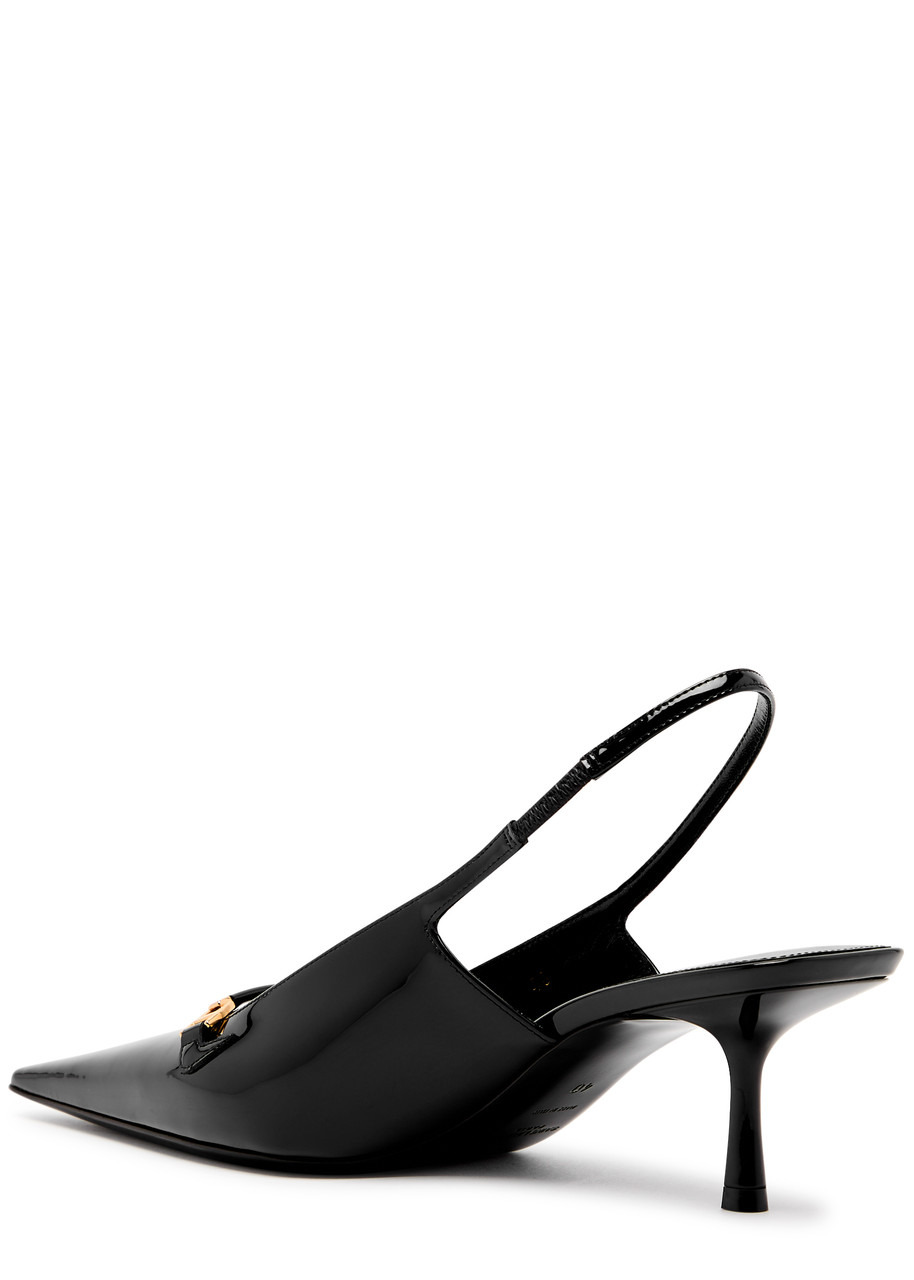 Carine 55 patent leather slingback pumps - 2