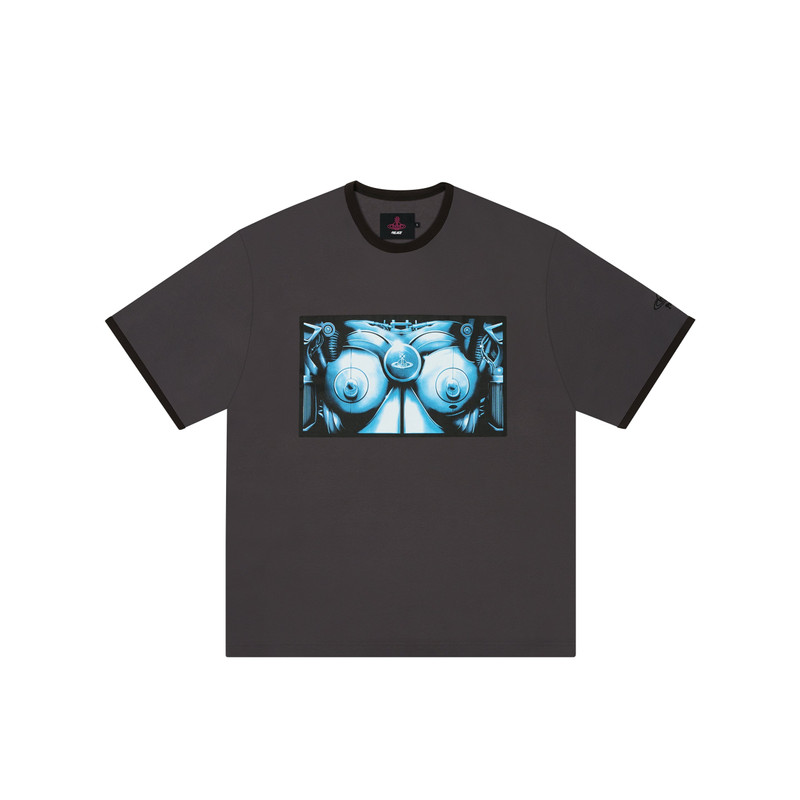 PALACE VIVIENNE WESTWOOD RINGER T-SHIRT BLACK - 1
