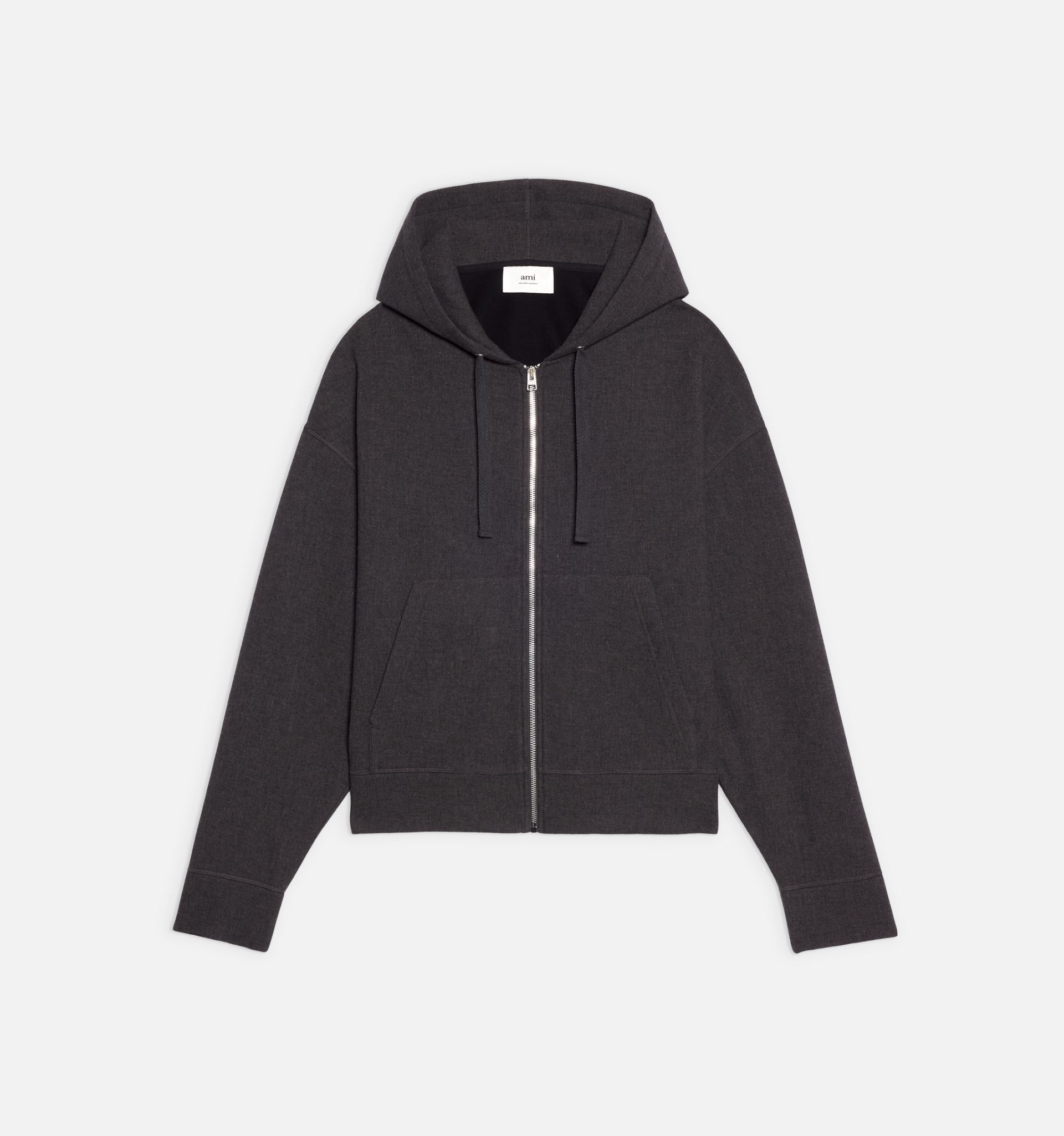 Wool Viscose Zipped Hooded Jacket - 5