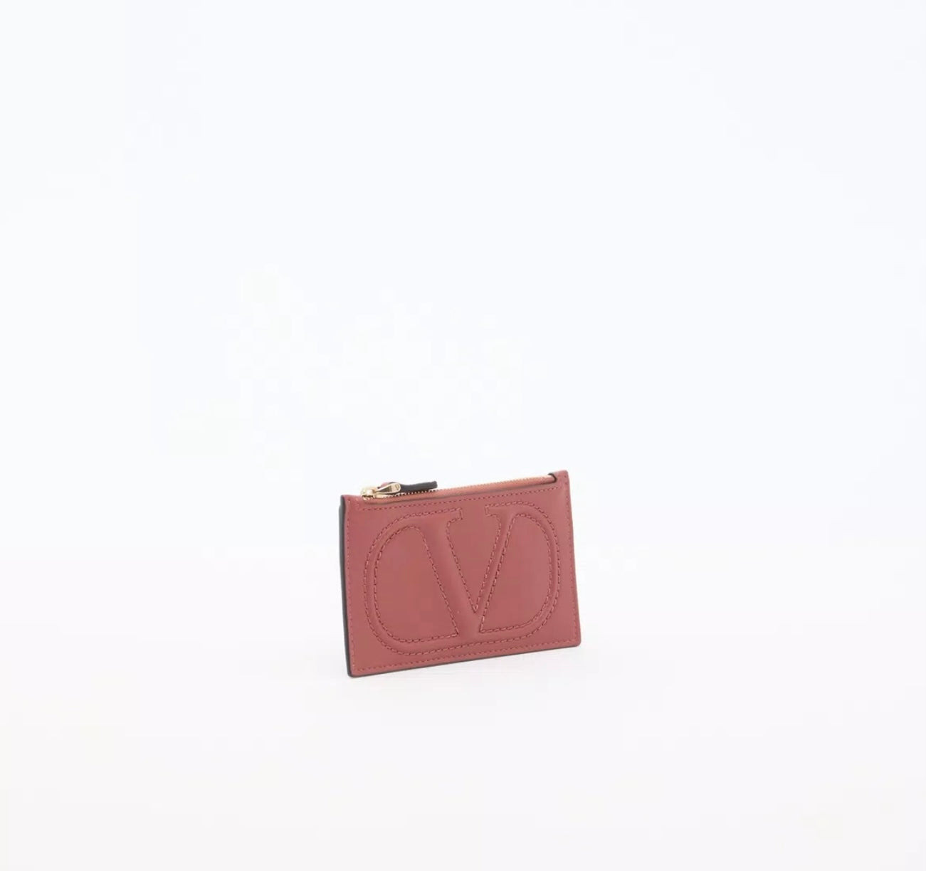 Valentino Vlogo Walk Zip Card Holder In Nappa - 2