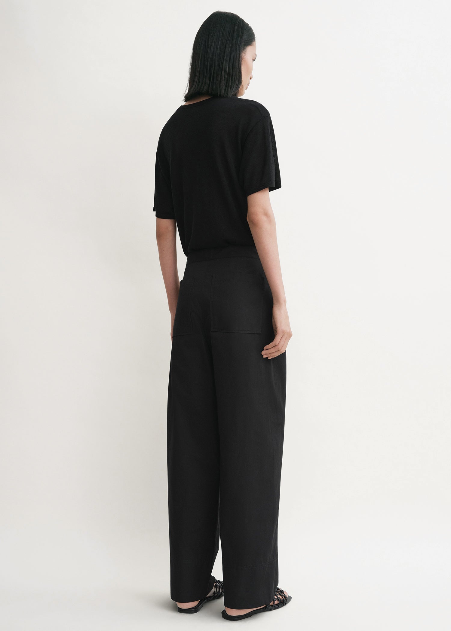 Twisted seam trousers black - 4