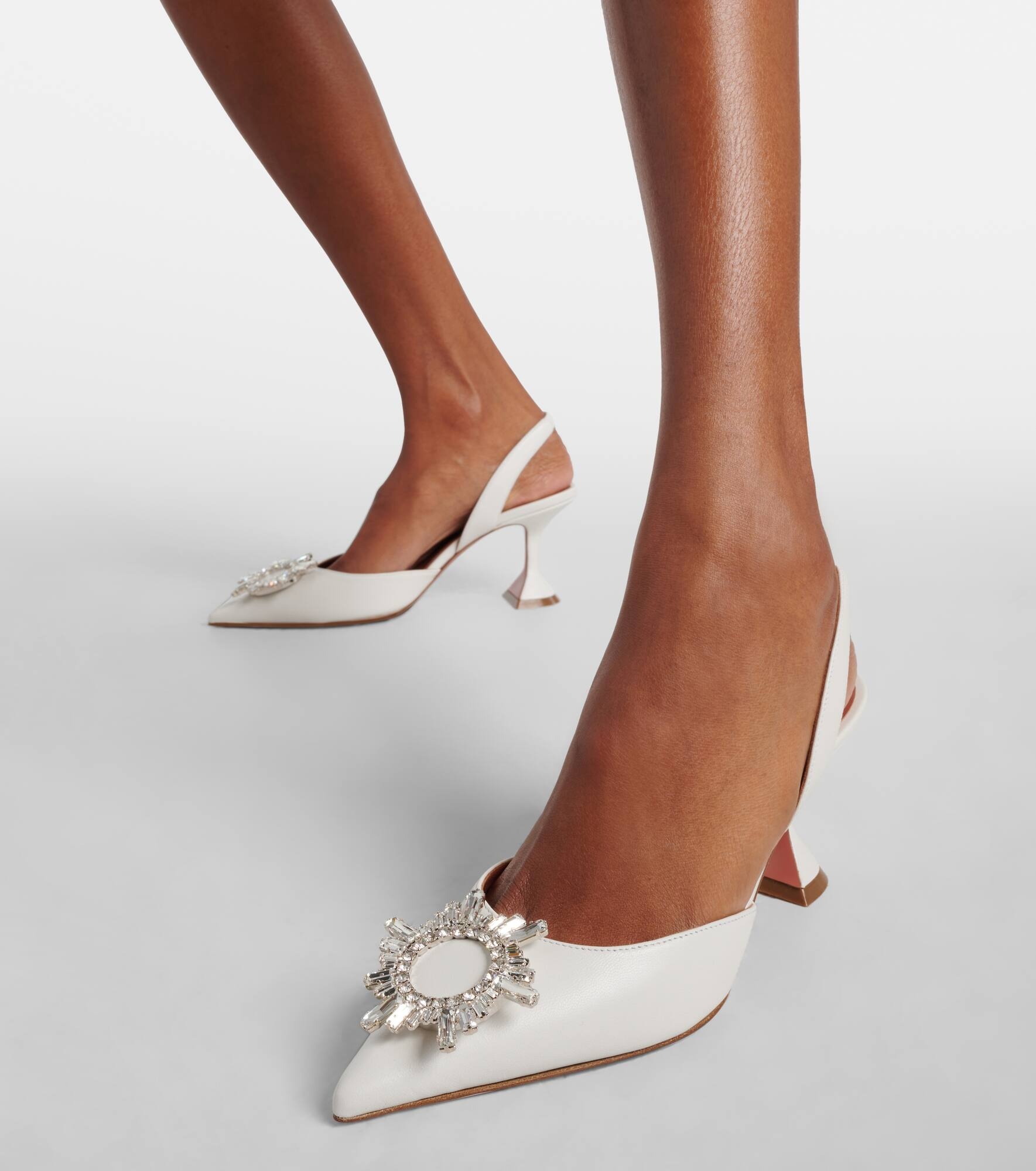 Begum 70 leather slingback pumps - 7