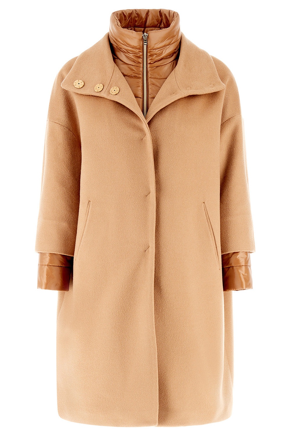 Cocoon Coat - Camel - 1