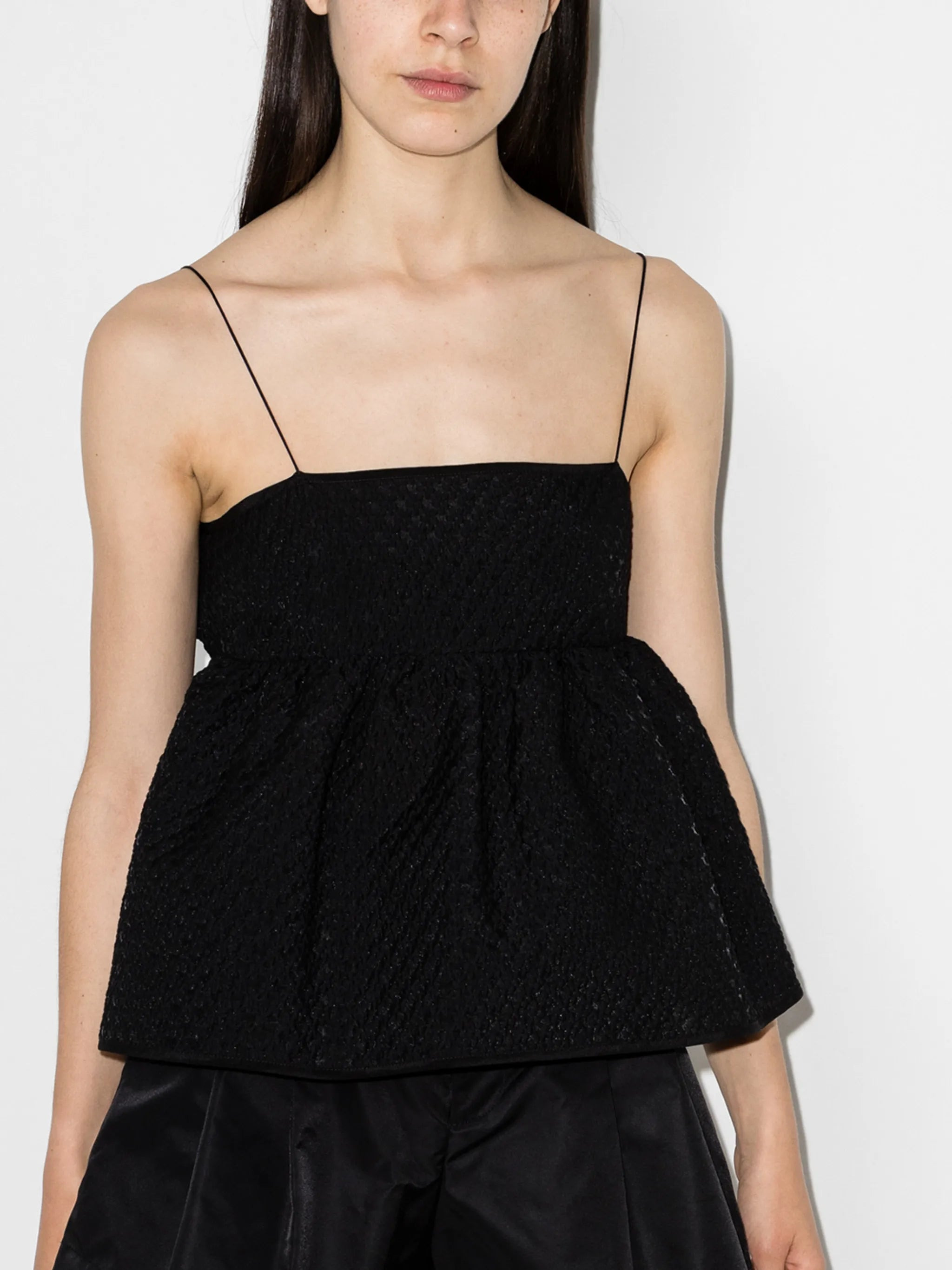 Selena ruffled textured top - 2