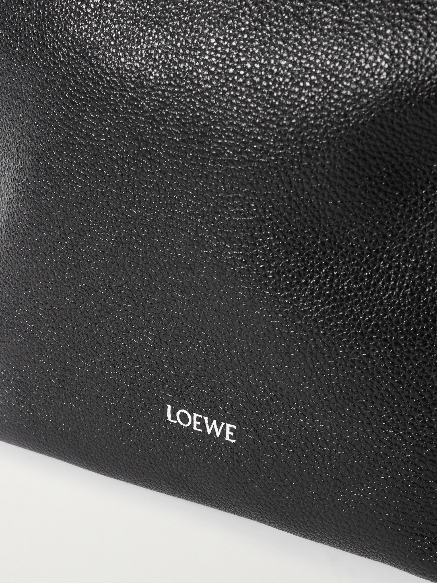 Cubi Small Full-Grain Leather Messenger Bag Black - 4