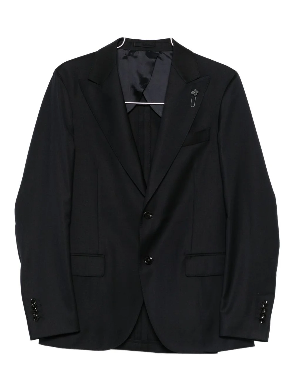 virgin wool single-breasted suit - 1