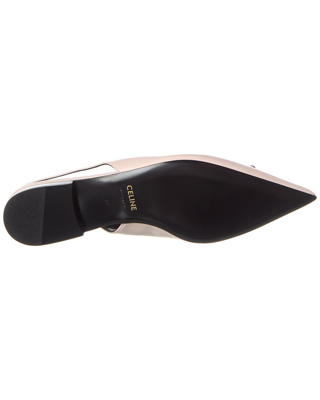 CELINE Alma Triomphe Leather Slingback Flat - 4