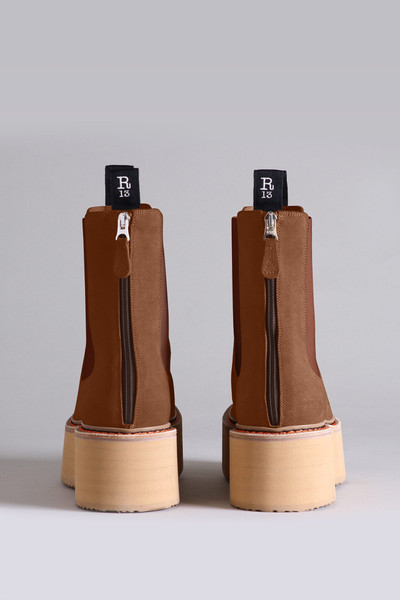 R13 DOUBLE STACK CHELSEA BOOT - BROWN SUEDE | R13 outlook