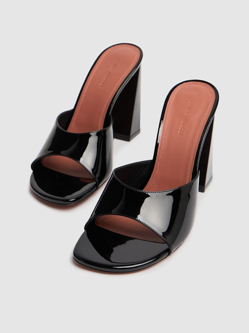 95mm Brigitte patent leather mules - 3