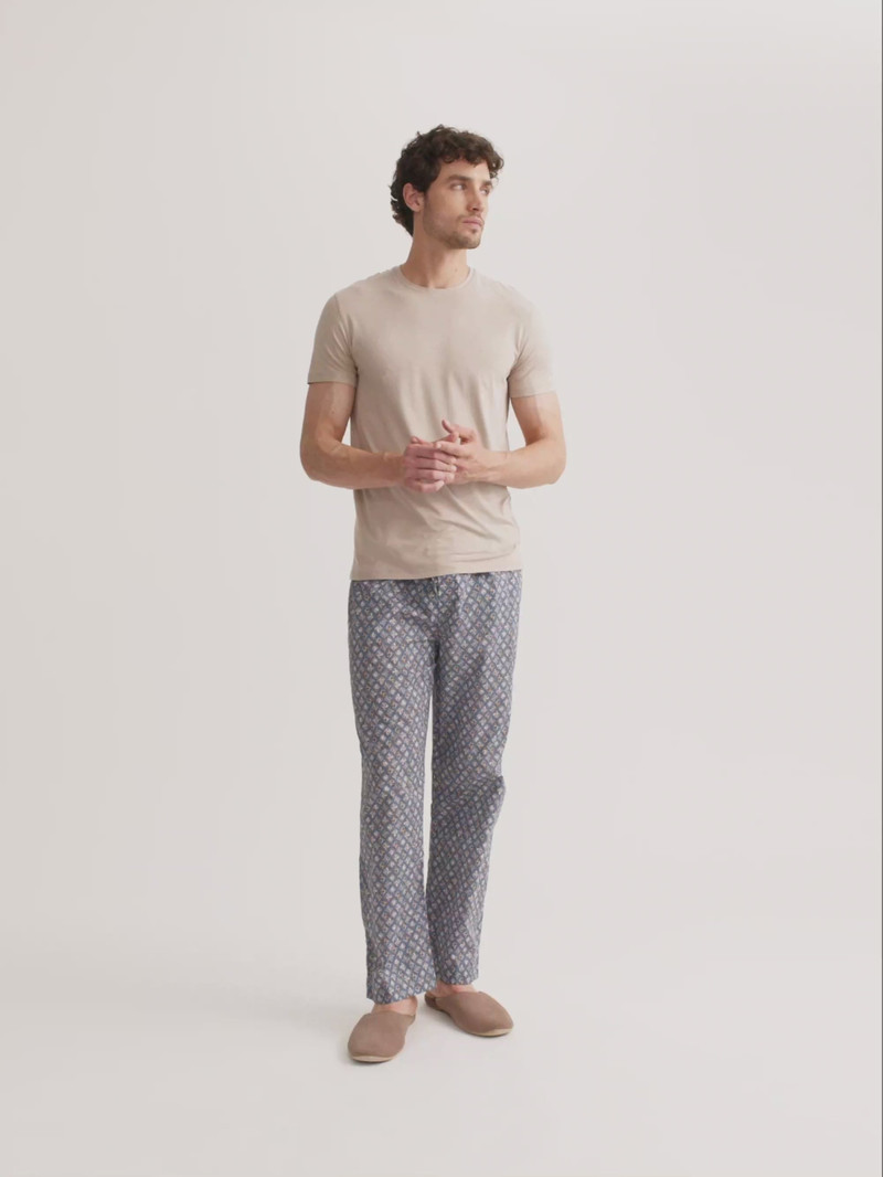 Men's T-Shirt Basel Micro Modal Stretch Light Stone 1