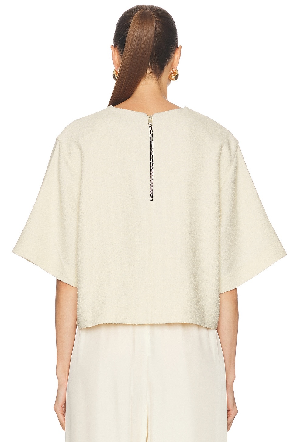 Woven Boucle Tee - 3