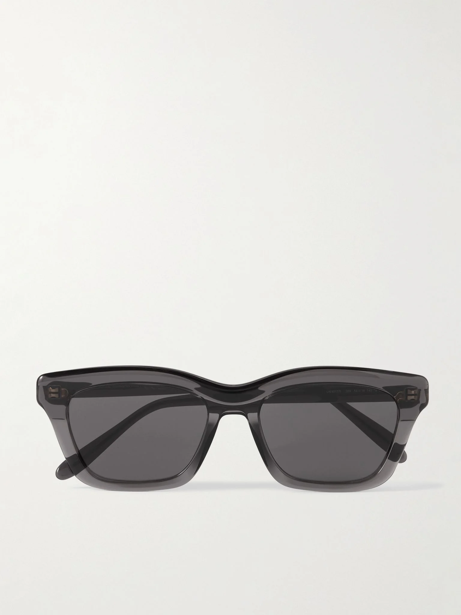 Slim D-Frame Acetate Sunglasses Gray - 1