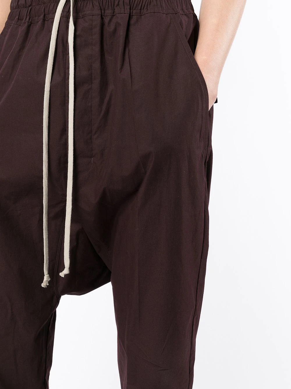 cropped drawstring track pants - 5